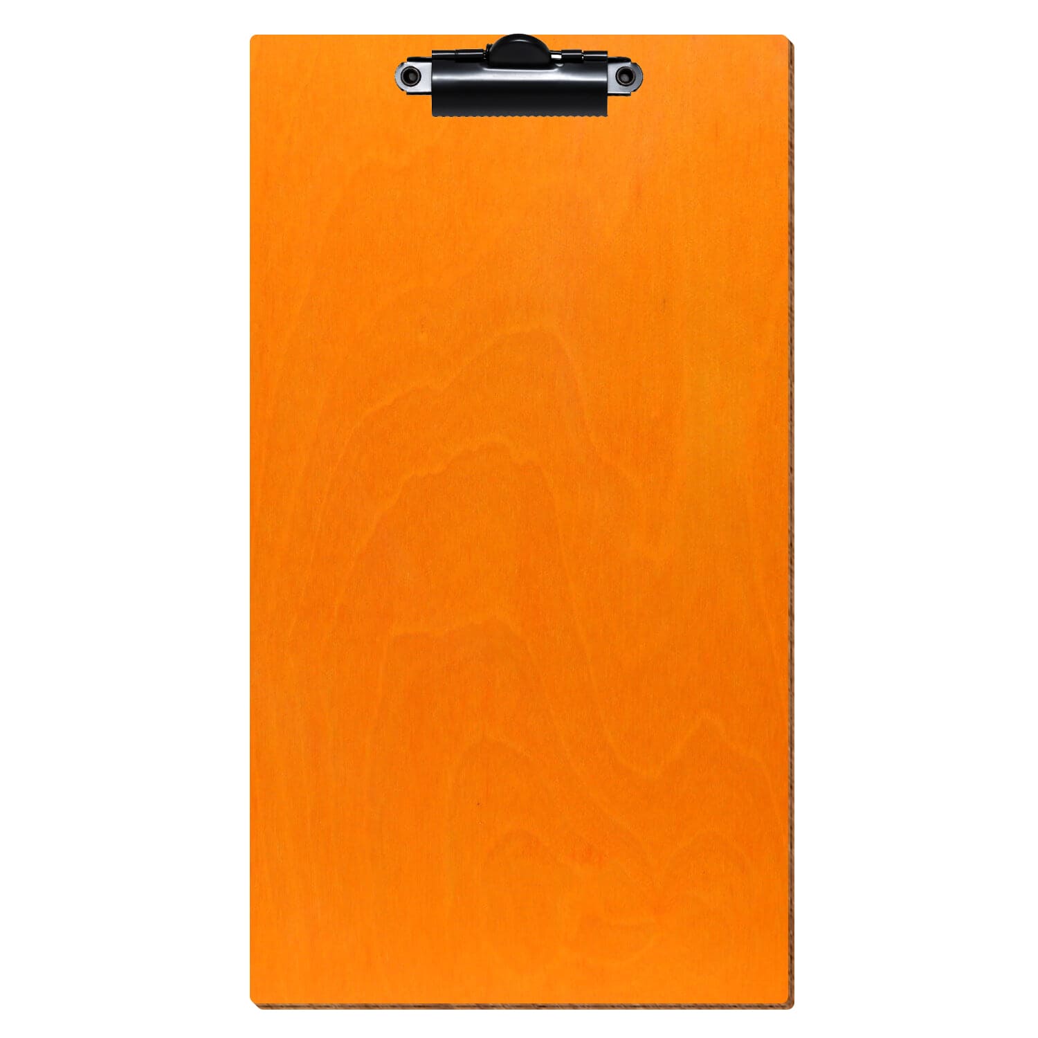 Klemmbrett Rechnungsformat Standardform Orange hochkant Zahnklemme schwarz