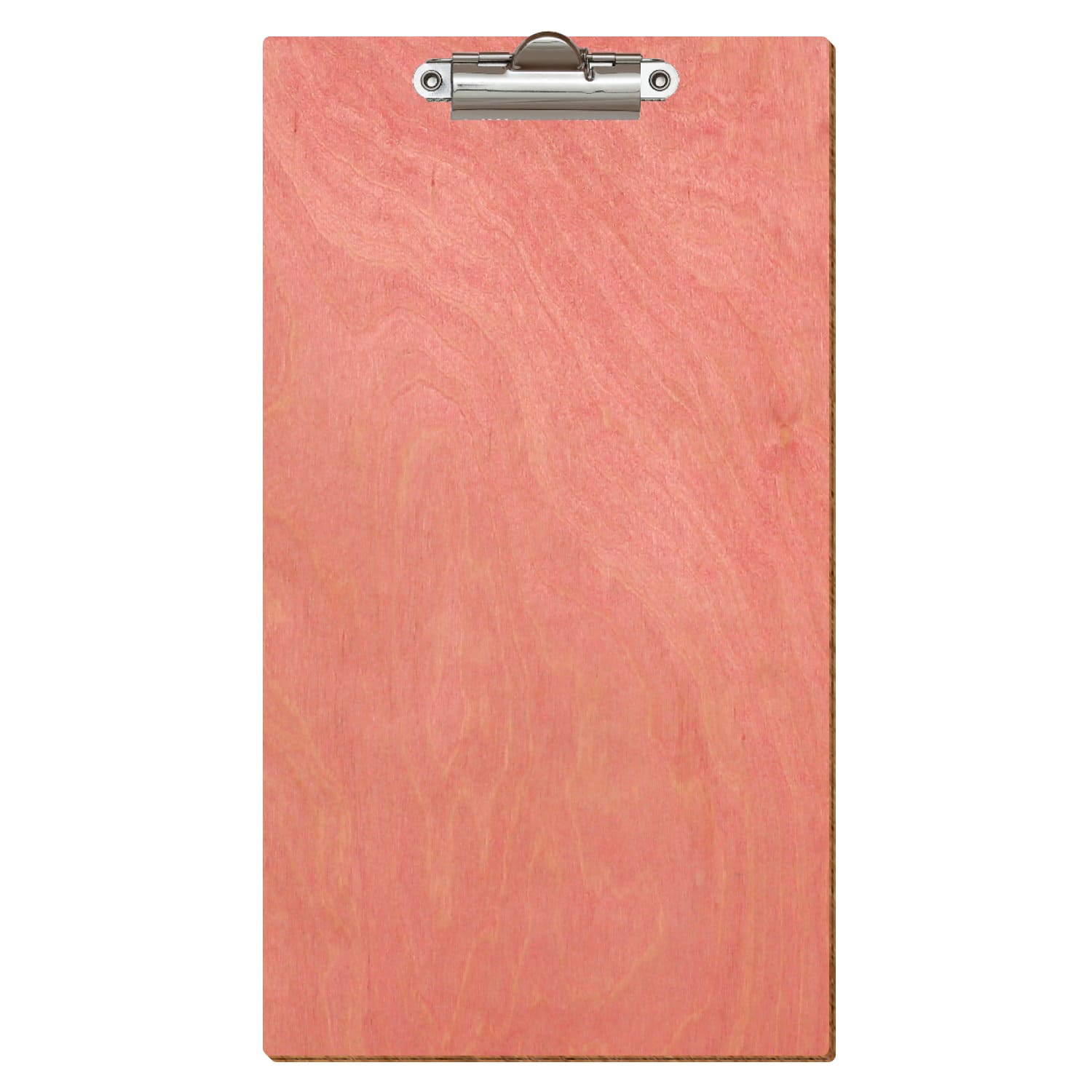 Klemmbrett Rechnungsformat Standardform Rosa hochkant Zahnklemme silber