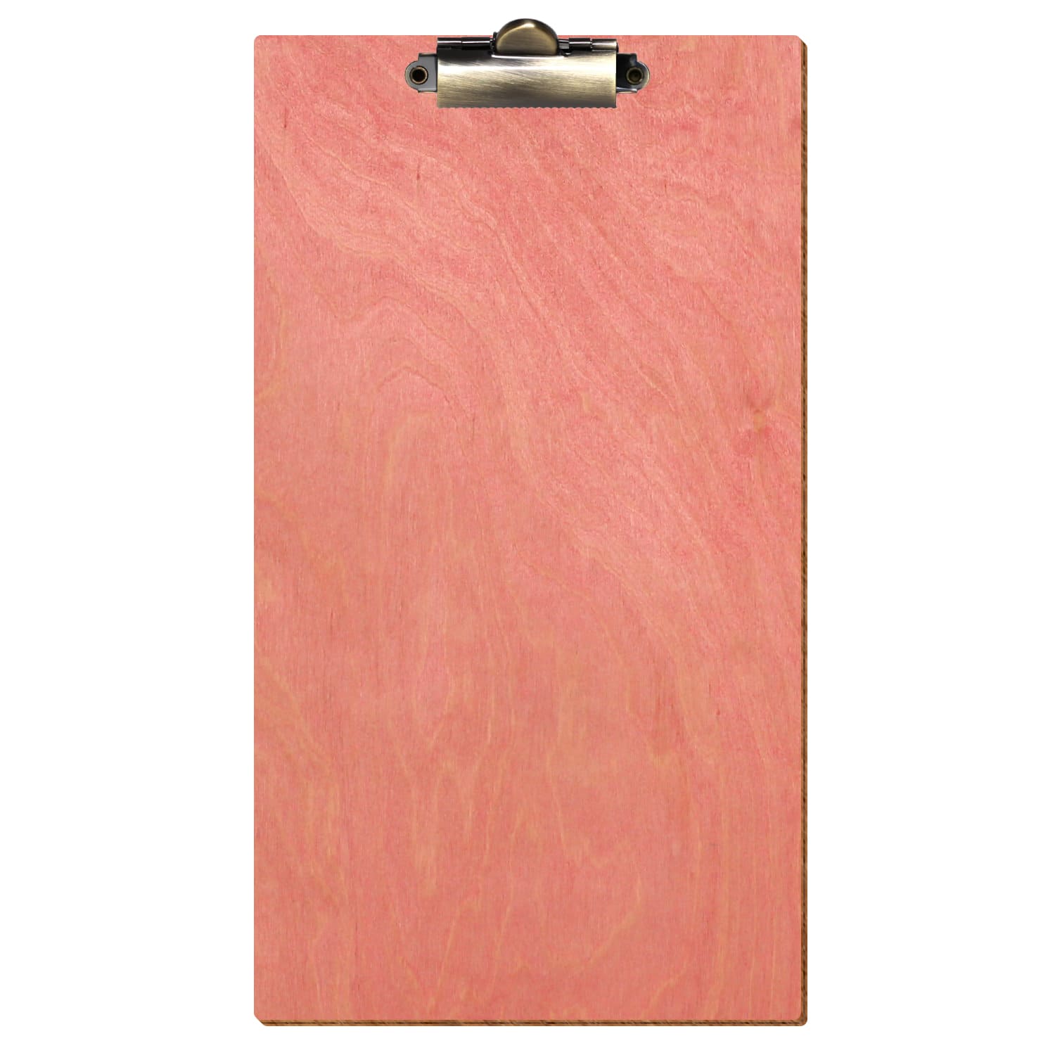Klemmbrett Rechnungsformat Standardform Rosa hochkant Zahnklemme antik