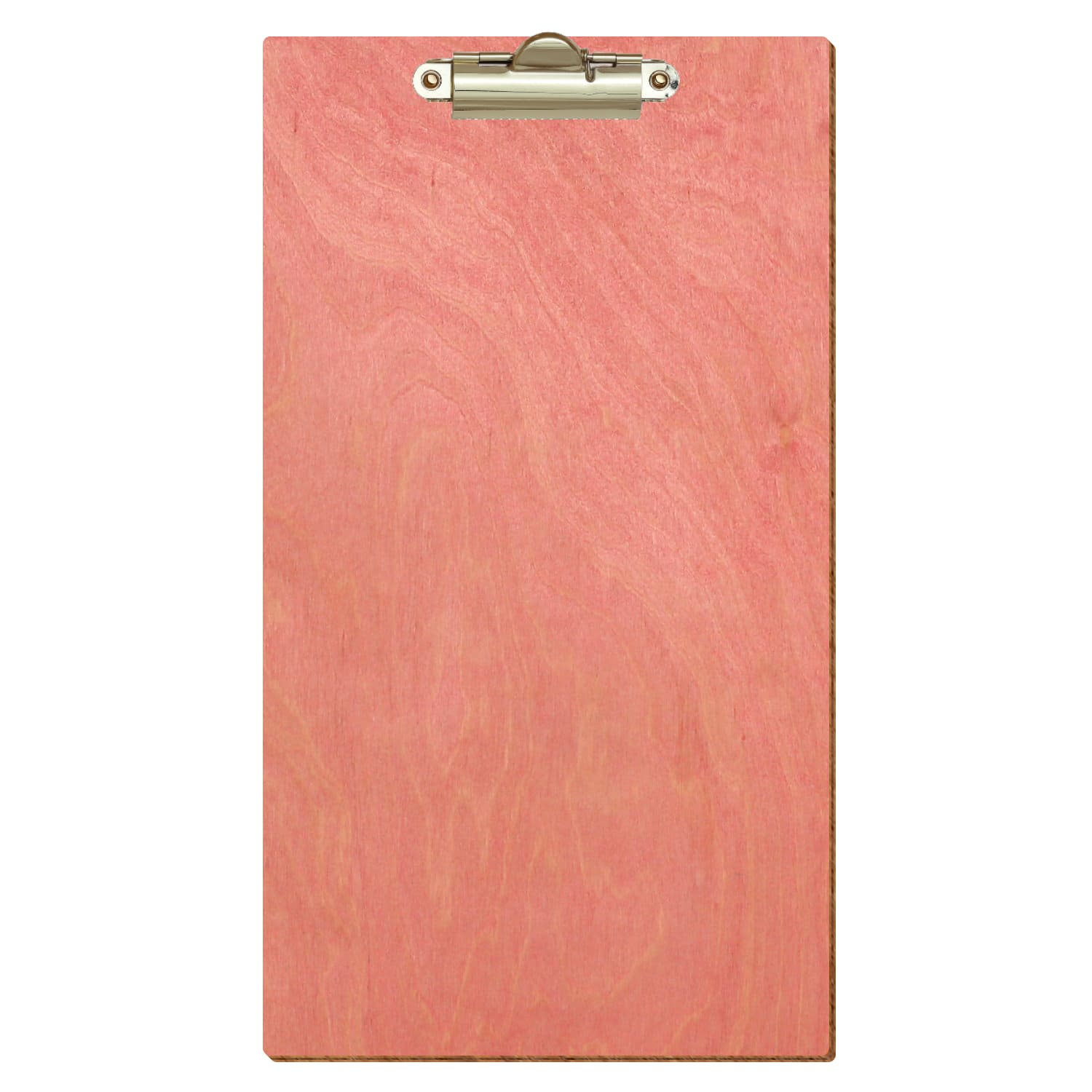 Klemmbrett Rechnungsformat Standardform Rosa hochkant Zahnklemme gold