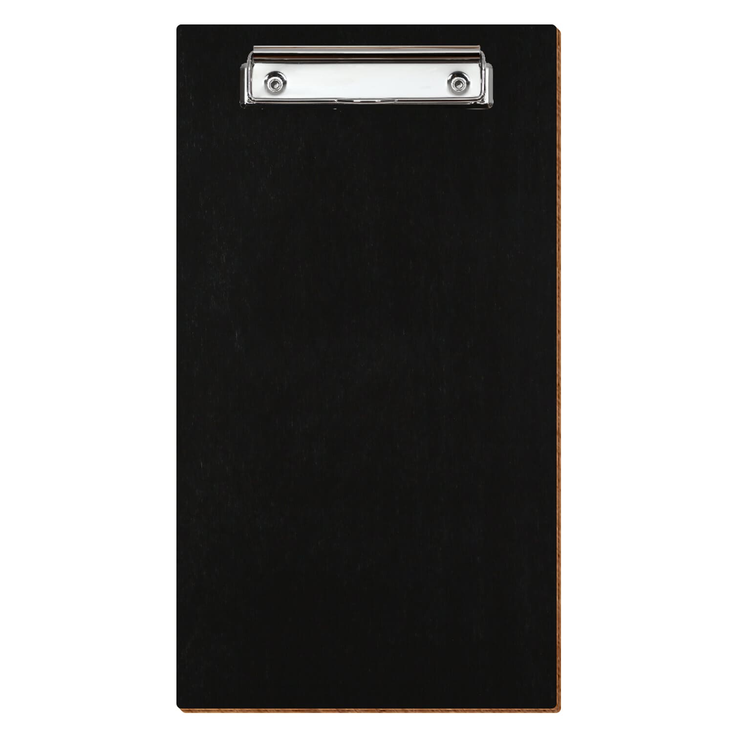 Klemmbrett Rechnungsformat Standardform Schwarz hochkant Bügelklemme silber