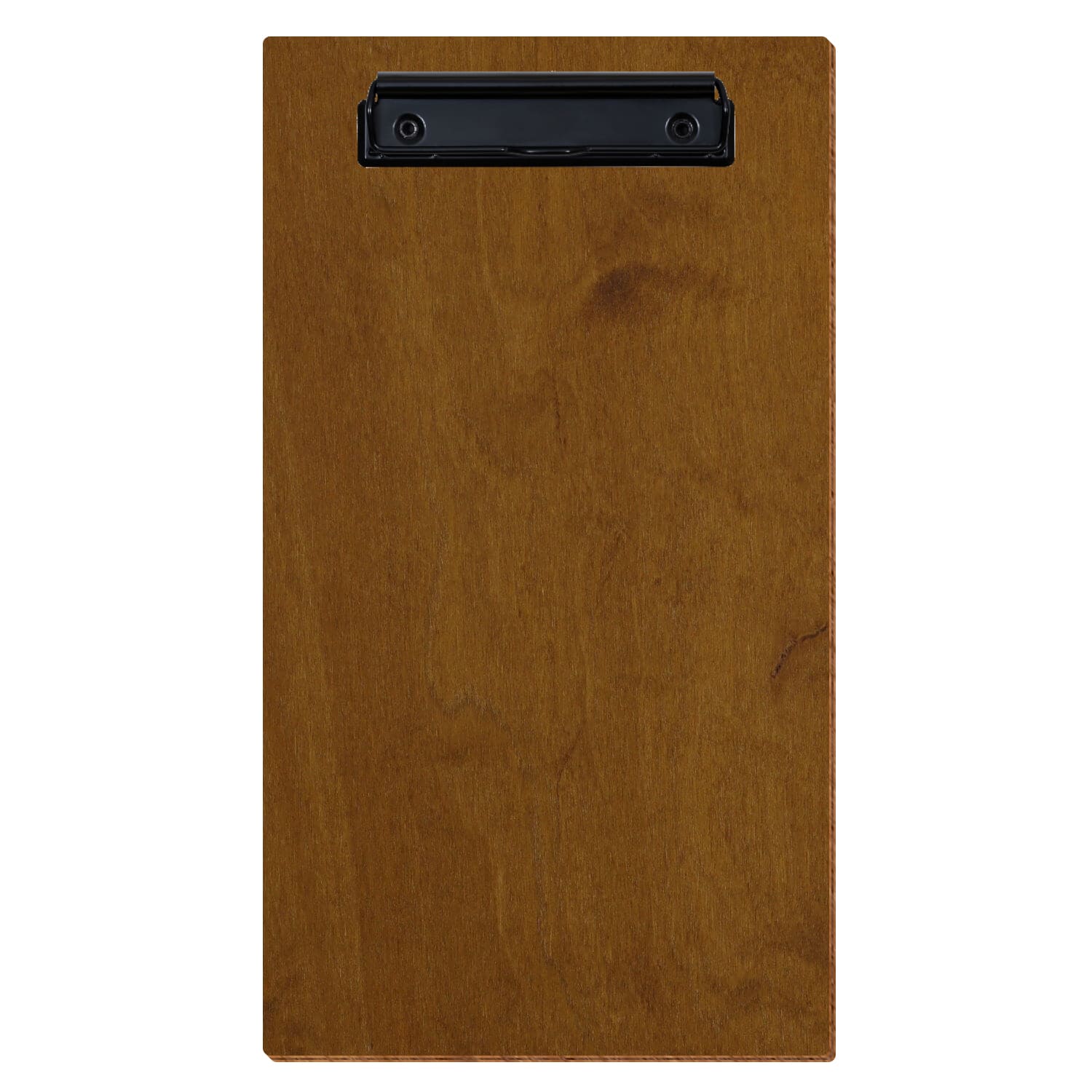 Klemmbrett Rechnungsformat Standardform Teak hochkant Bügelklemme schwarz