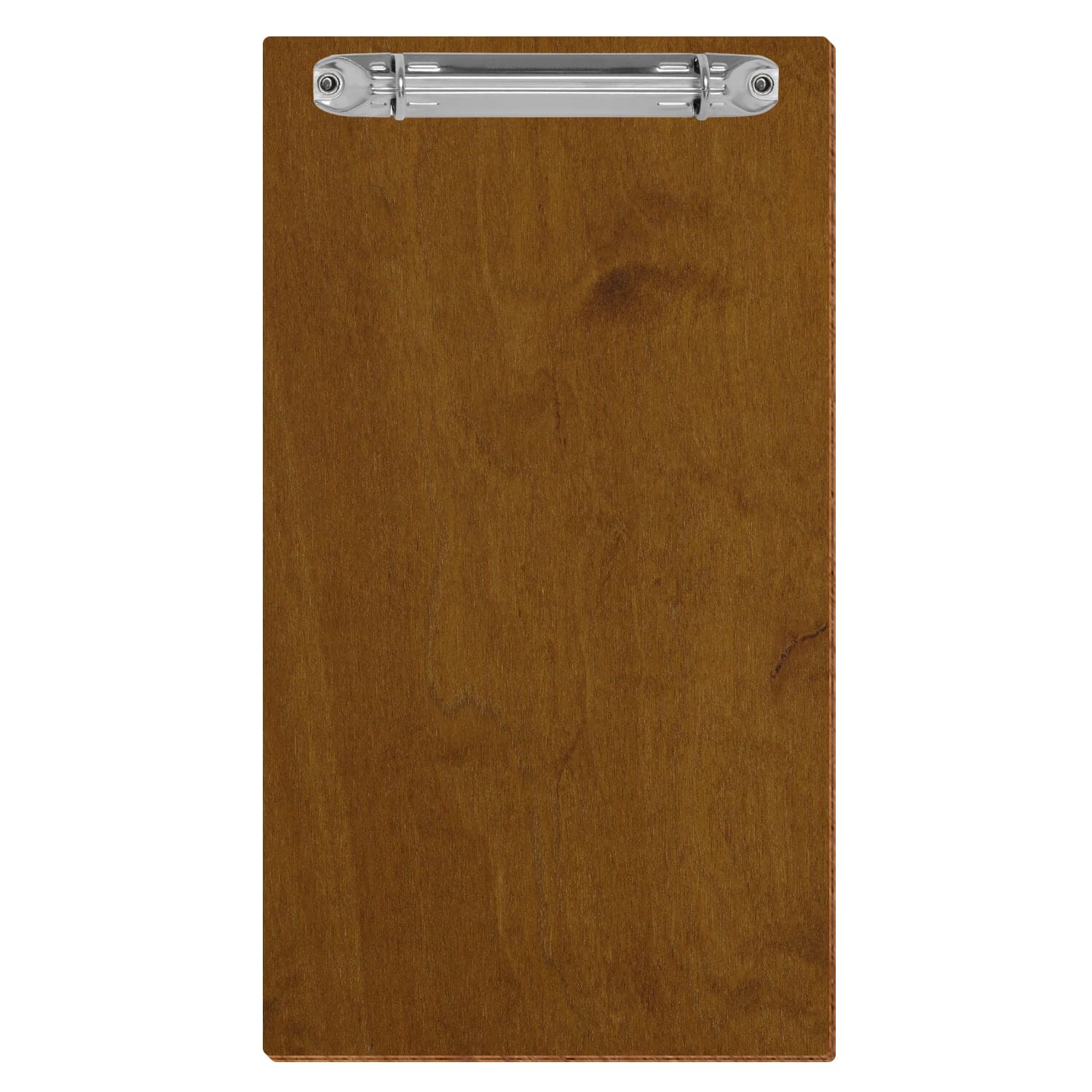 Klemmbrett Rechnungsformat Standardform Teak hochkant Ringbuchmechanik silber