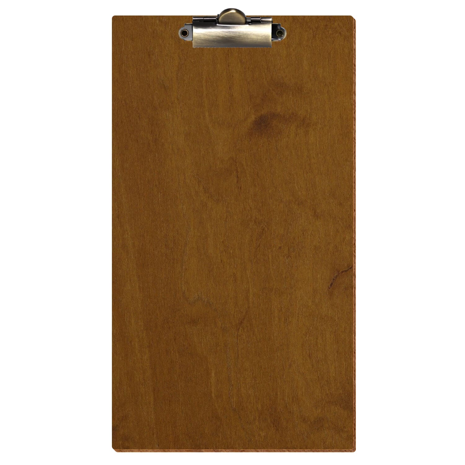 Klemmbrett Rechnungsformat Standardform Teak hochkant Zahnklemme antik