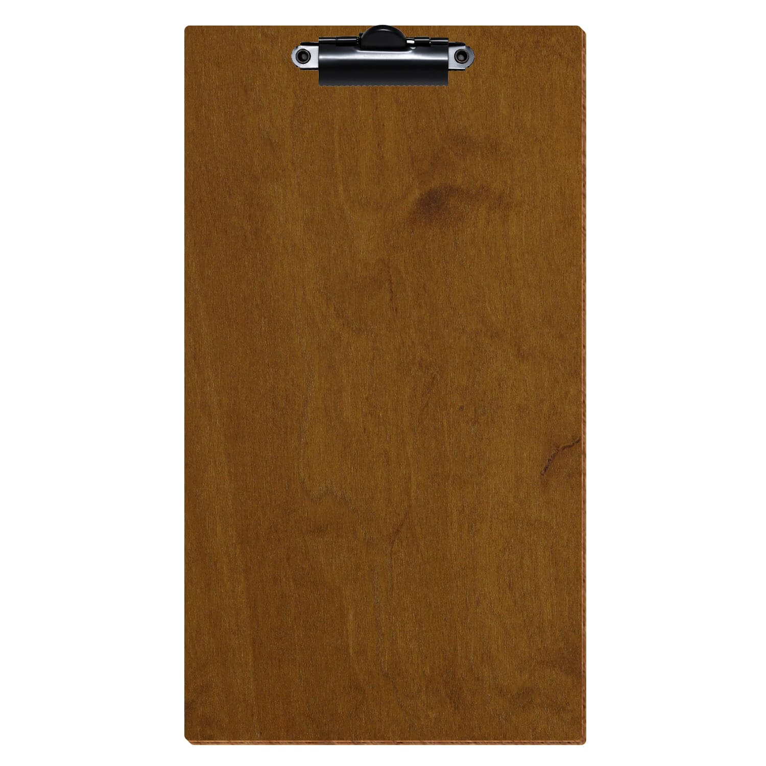 Klemmbrett Rechnungsformat Standardform Teak hochkant Zahnklemme schwarz