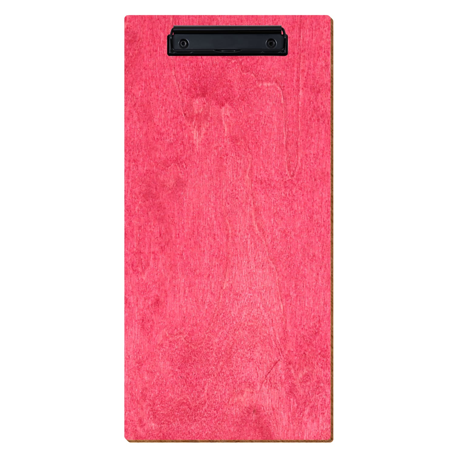 Klemmbrett Barformat Dunkelpink hochkant Bügelklemme schwarz