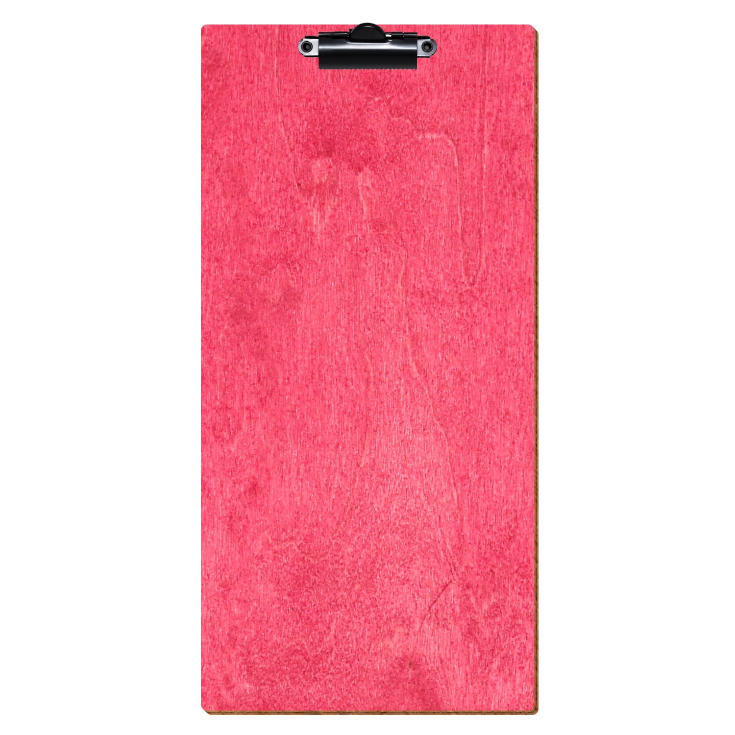 Klemmbrett Barformat Dunkelpink hochkant Zahnklemme schwarz