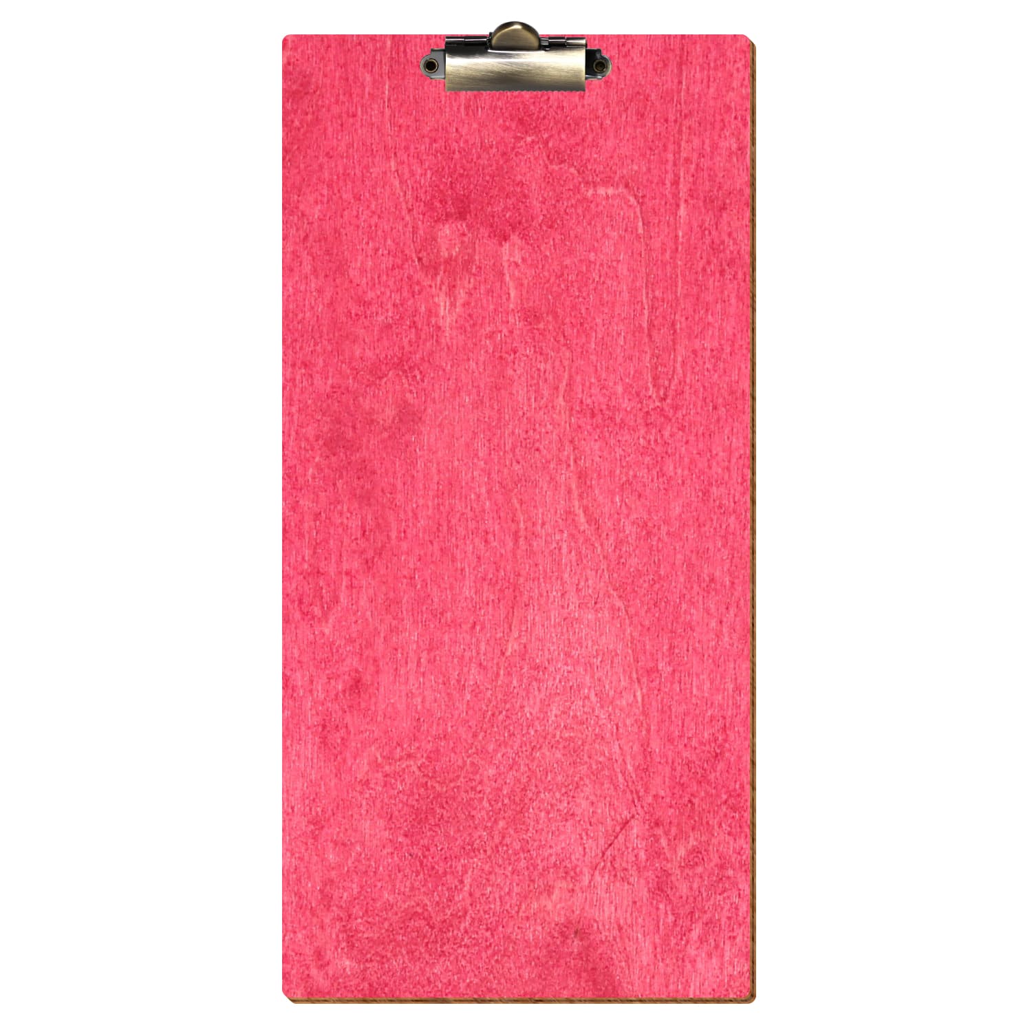 Klemmbrett Barformat Dunkelpink hochkant Zahnklemme antik