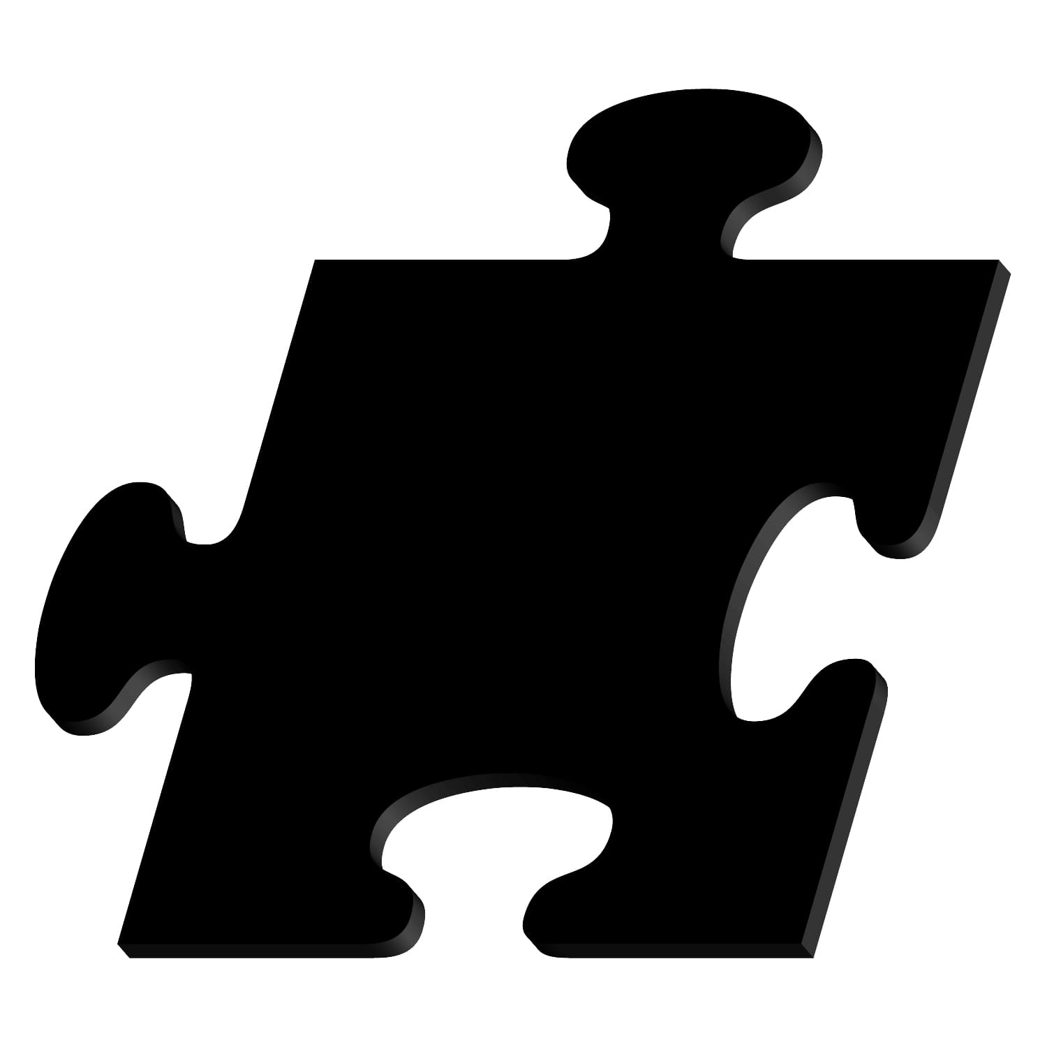 PLEXIGLAS® Puzzle Zuschnitt schwarz 3-50cm