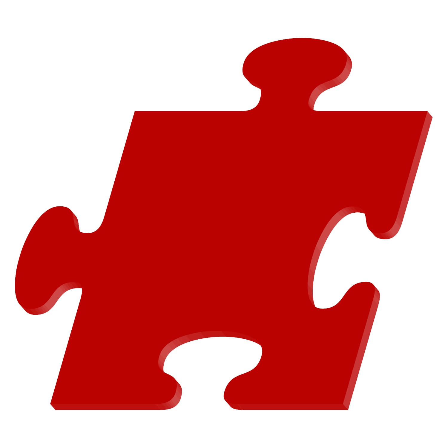 PLEXIGLAS® Puzzle Zuschnitt rot 3-50cm