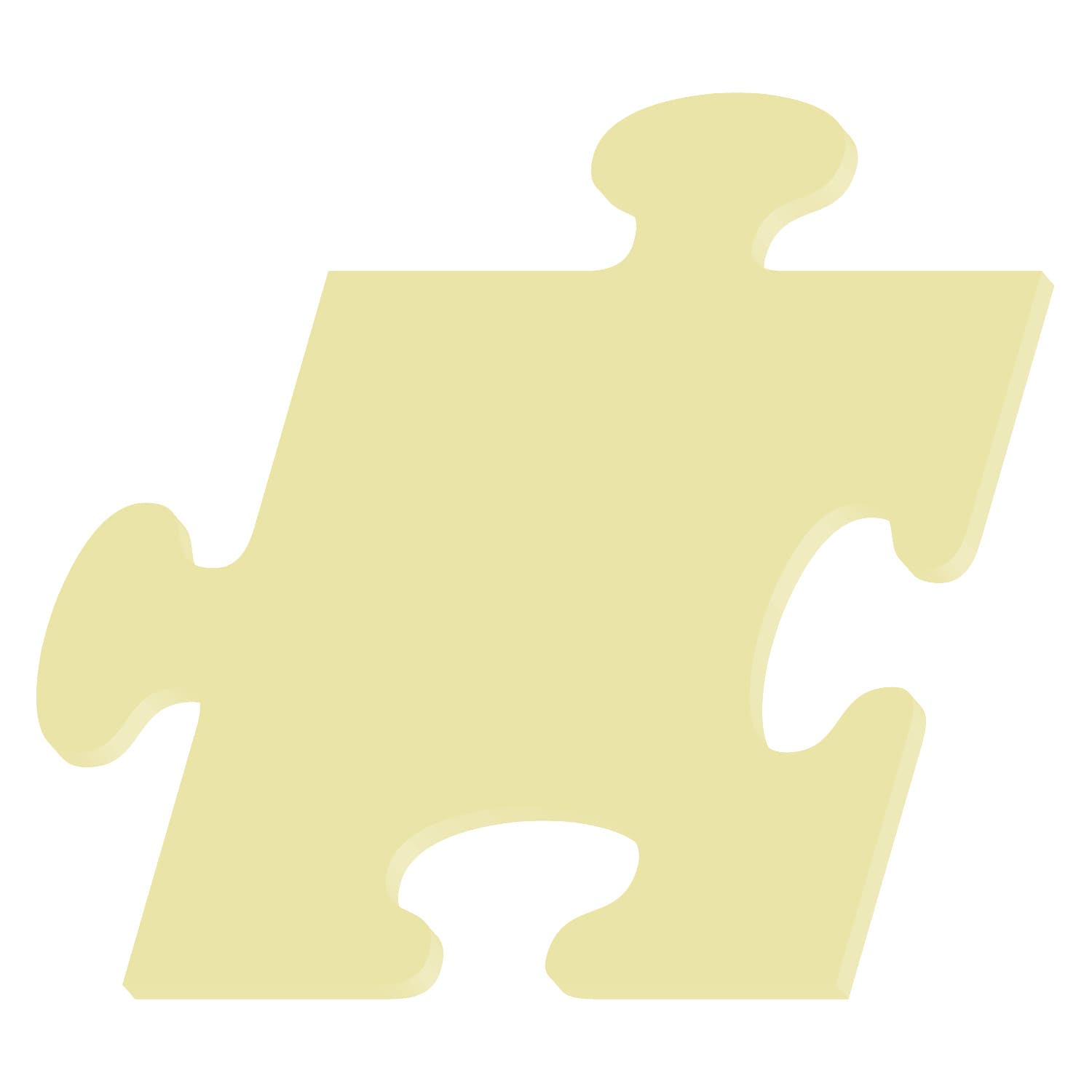 PLEXIGLAS® Puzzle Zuschnitt creme 3-50cm