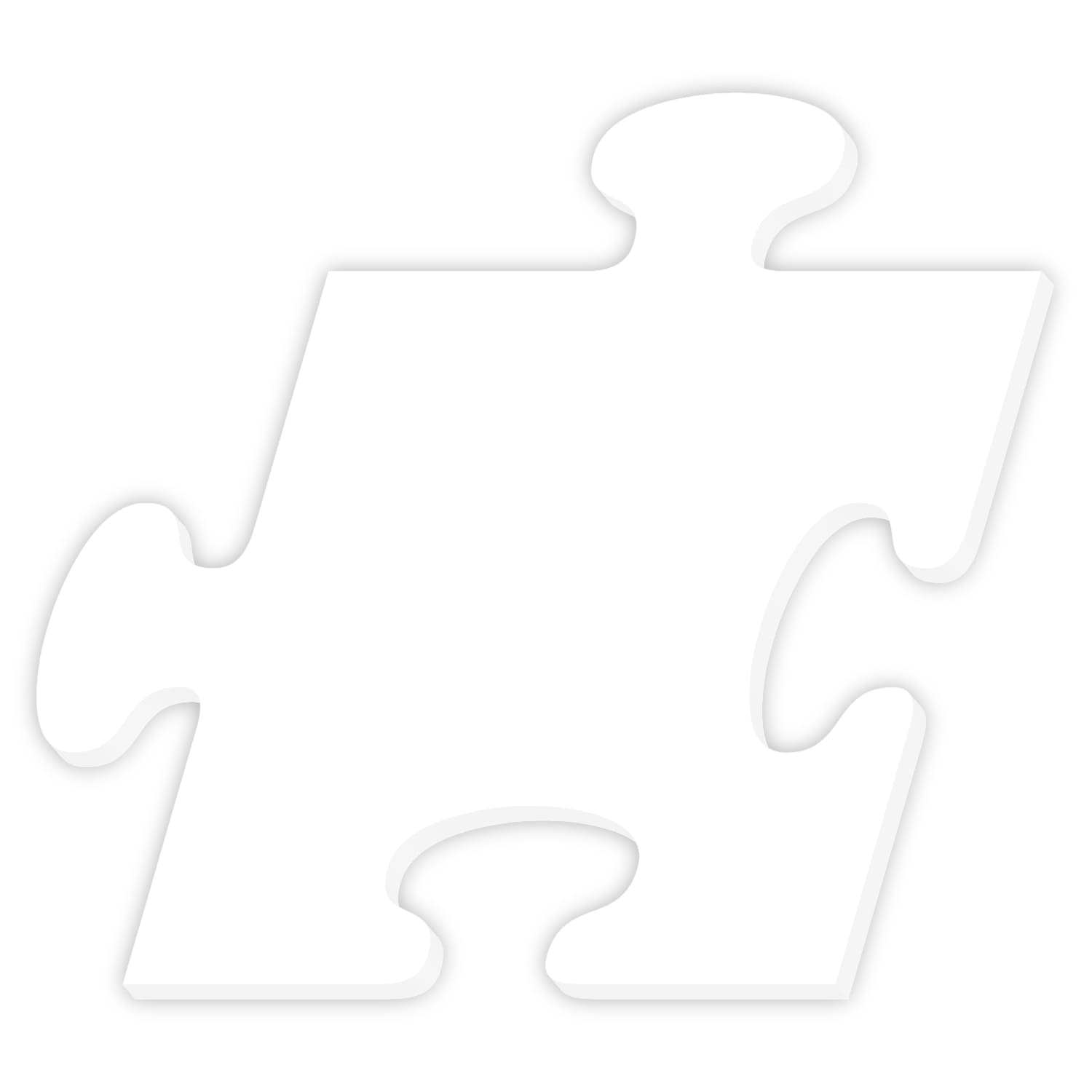 PLEXIGLAS® Puzzle Zuschnitt weiß 3-50cm