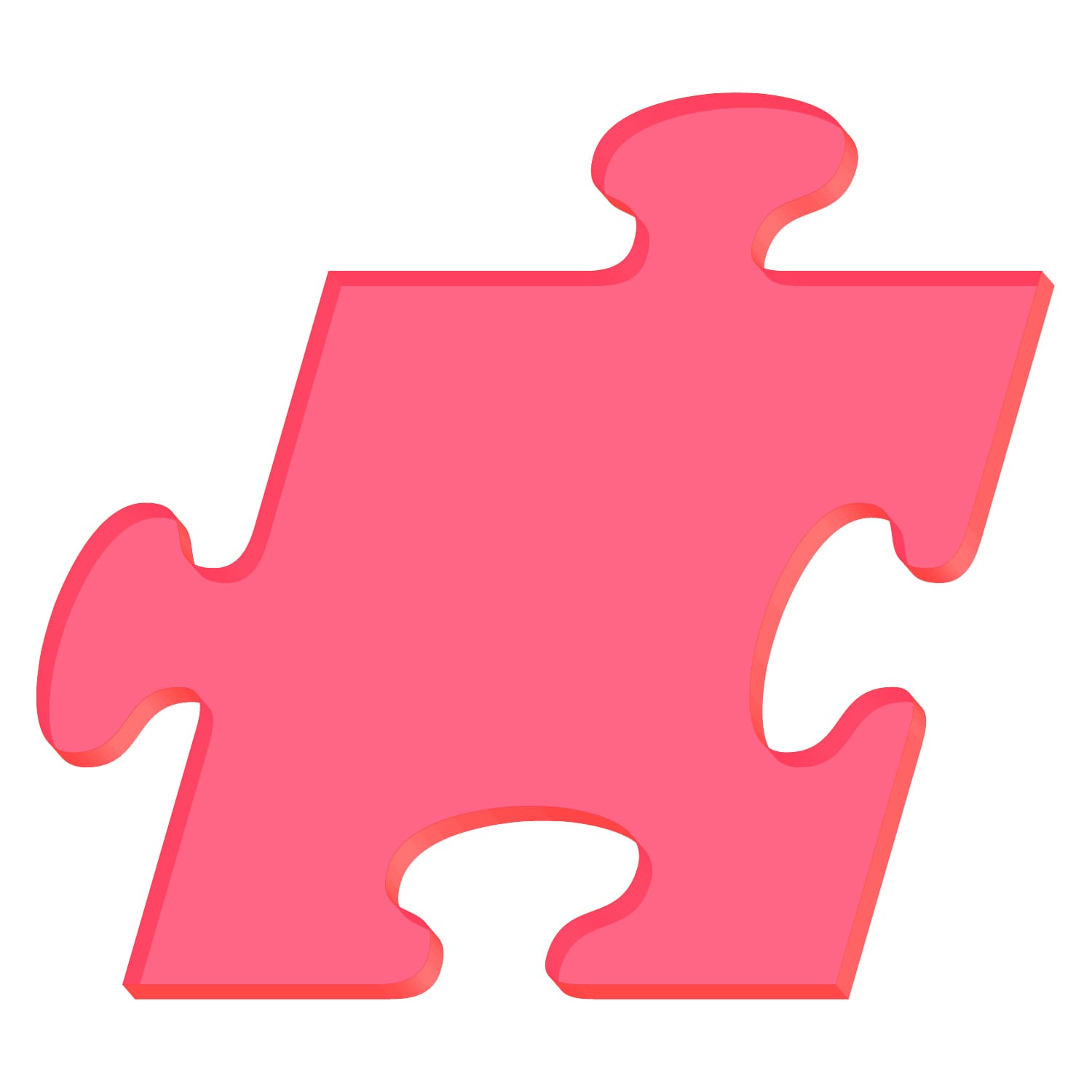 Plexiglas® Zuschnitt - Puzzle Neonrot transparent - Basteln Deko 3-50cm Amazon