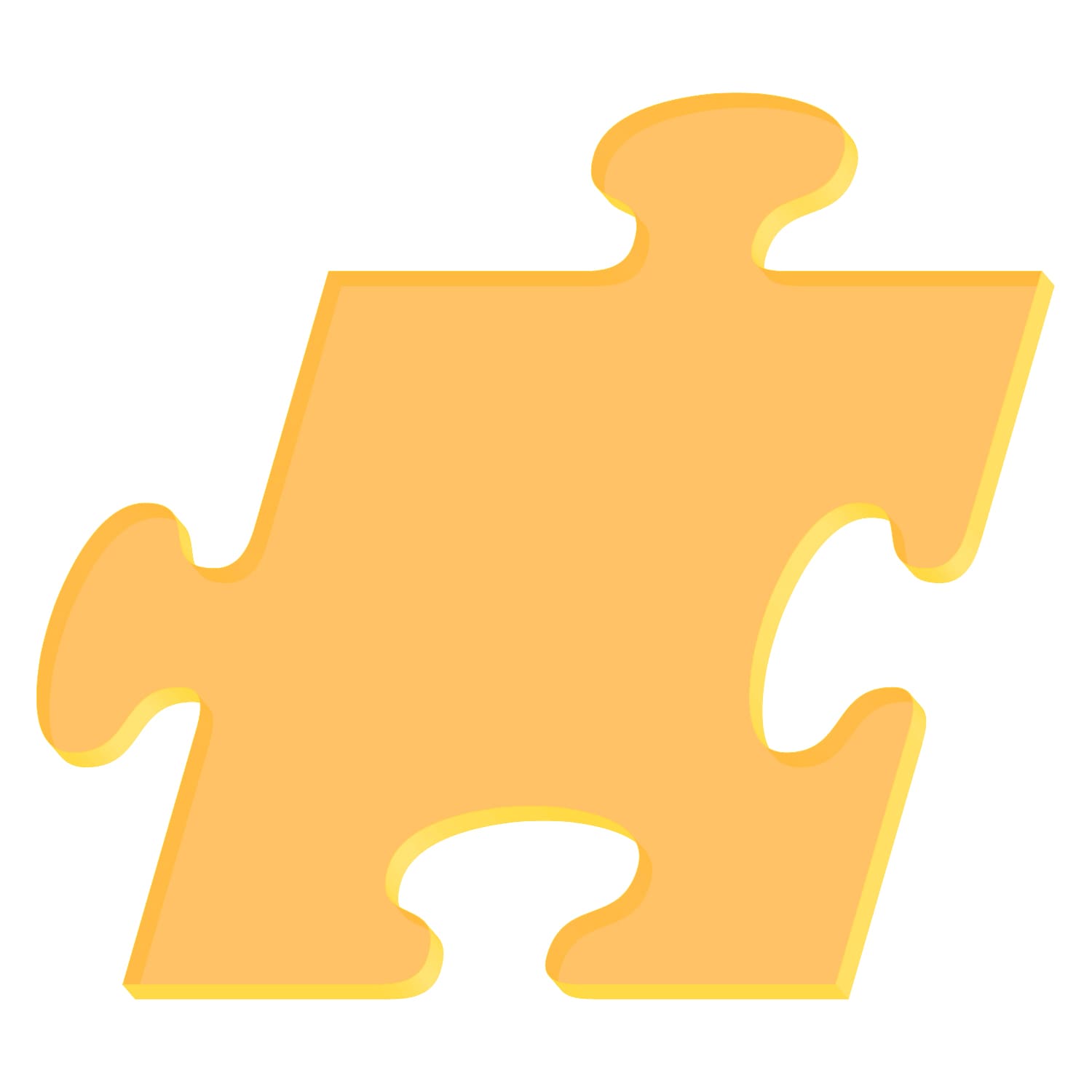 Plexiglas® Zuschnitt - Puzzle Neonorange transparent - Basteln Deko 3-50cm Amazon