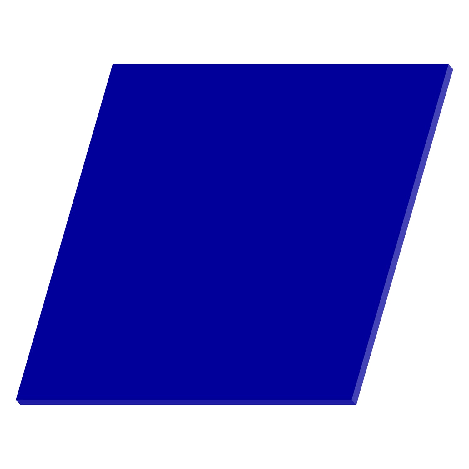 PLEXIGLAS® Quadrat Zuschnitt blau 3-50cm