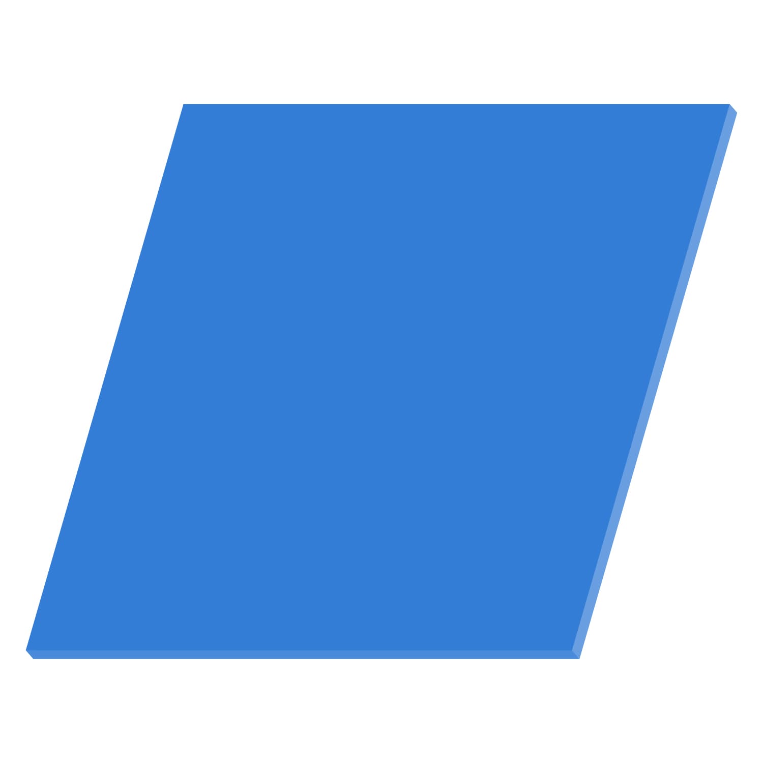 PLEXIGLAS® Quadrat Zuschnitt hellblau 3-50cm