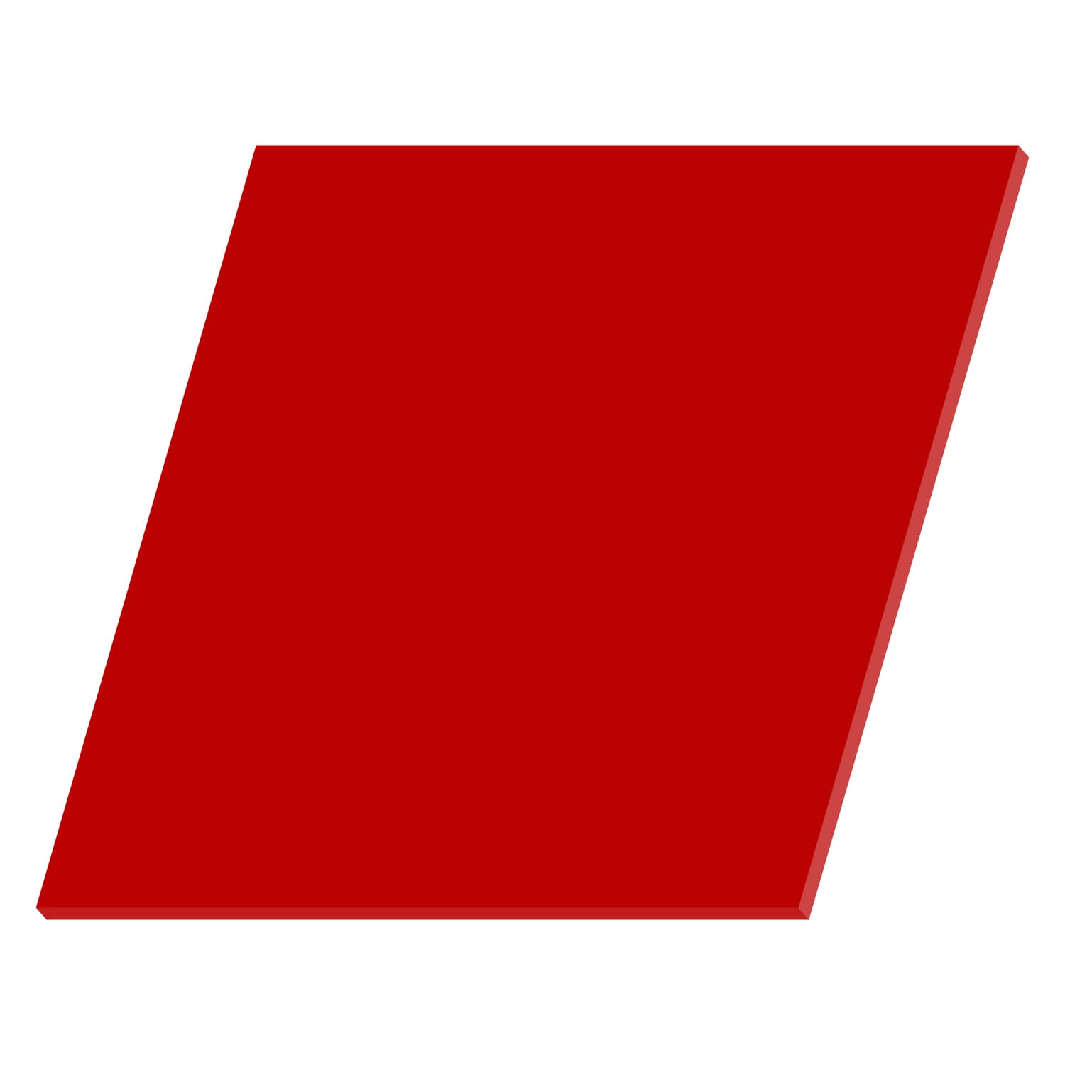 PLEXIGLAS® Quadrat Zuschnitt rot 3-50cm