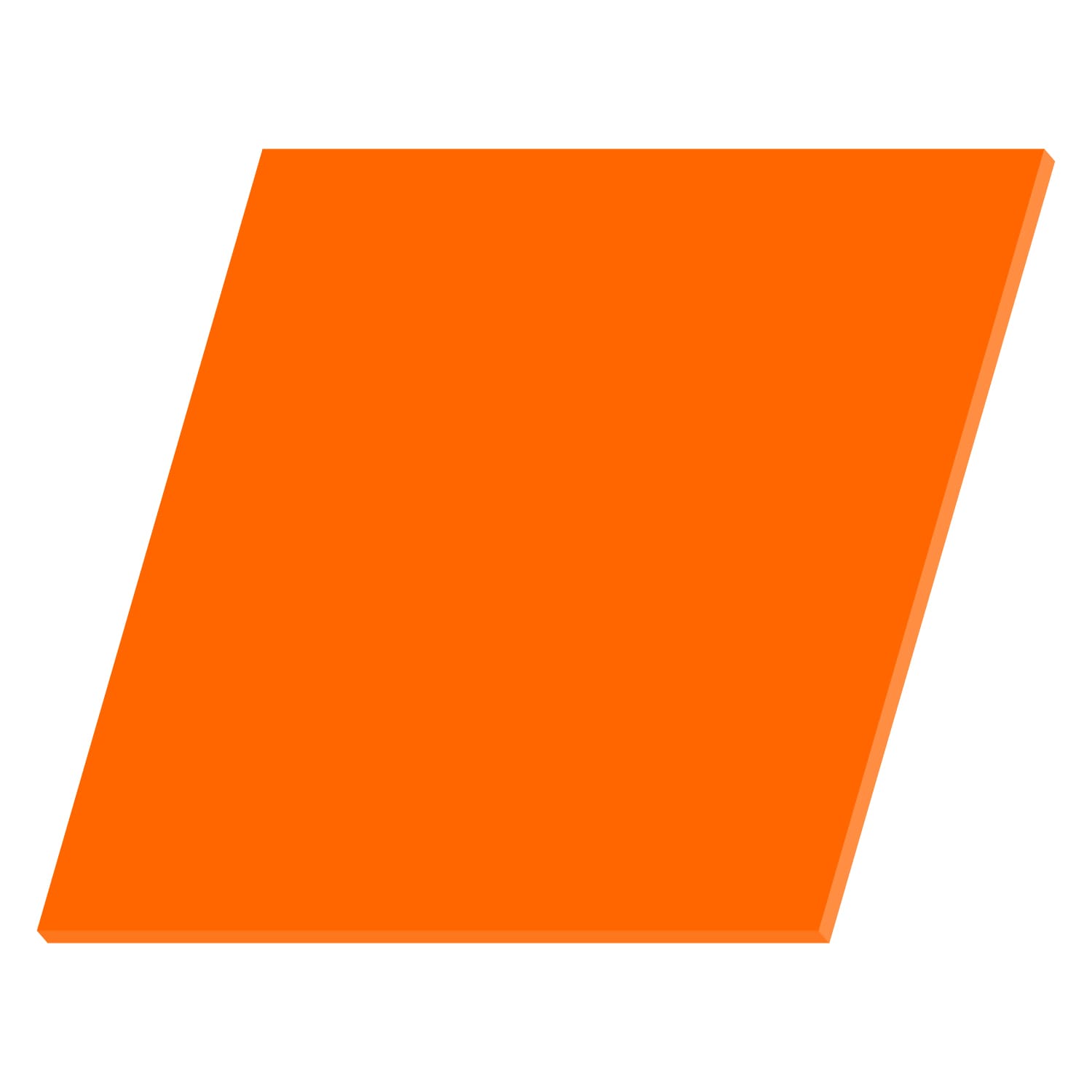 PLEXIGLAS® Quadrat Zuschnitt orange 3-50cm