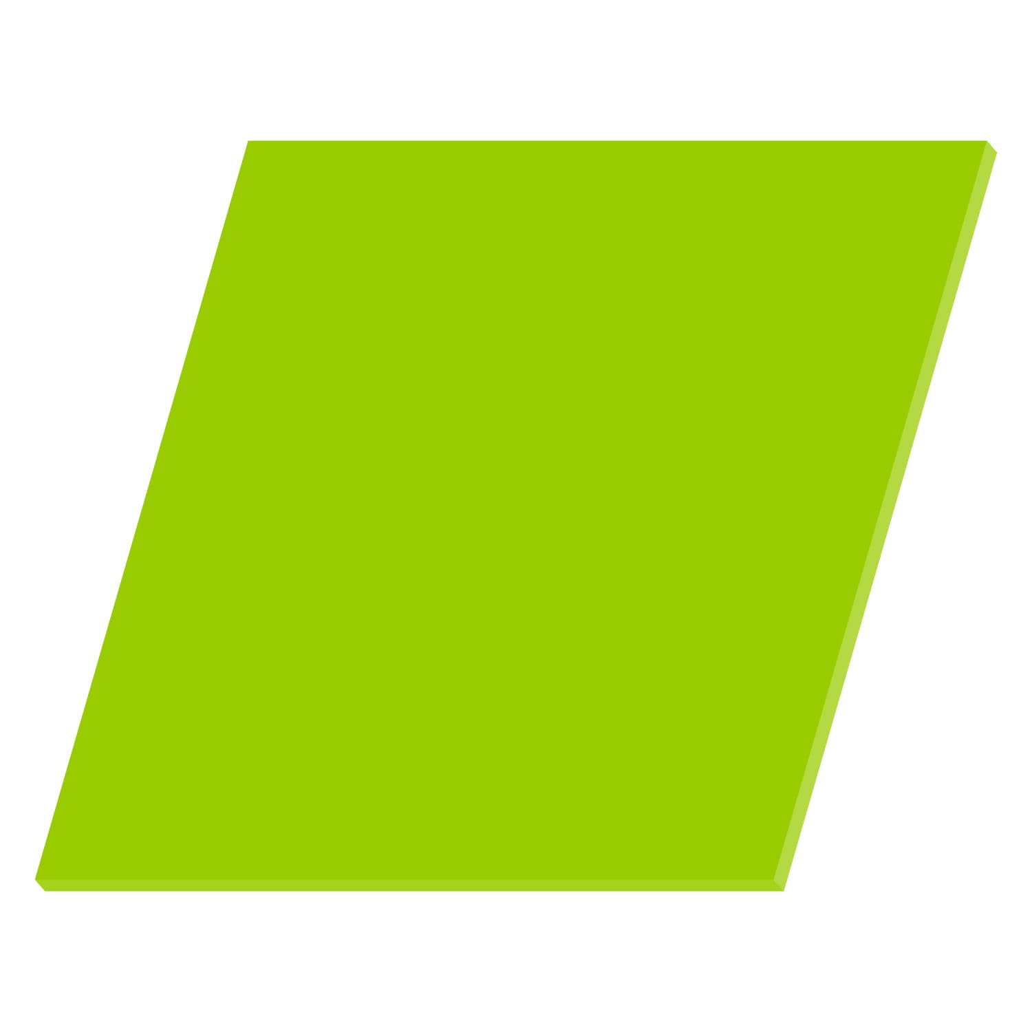 PLEXIGLAS® Quadrat Zuschnitt grün 3-50cm