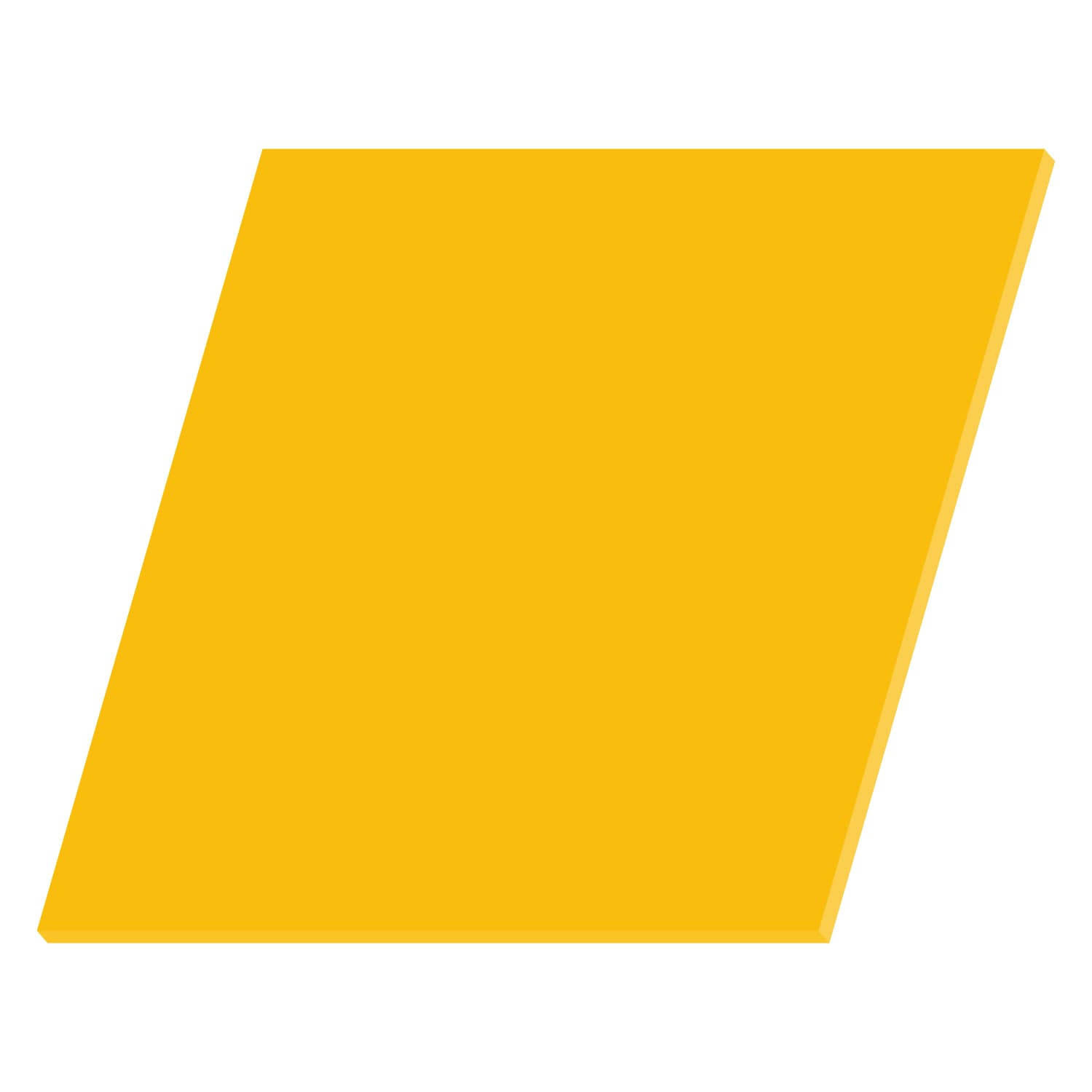 PLEXIGLAS® Quadrat Zuschnitt gelb 3-50cm
