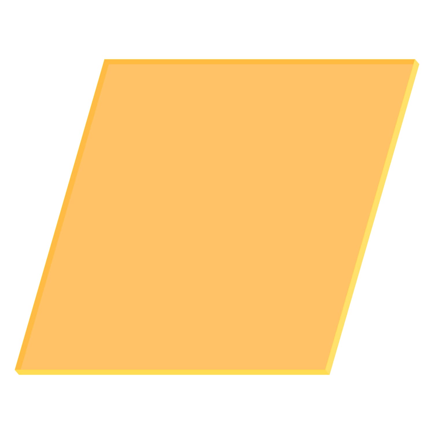 PLEXIGLAS® Zuschnitt 3-50cm - Quadrat Neonorange transparent Amazon