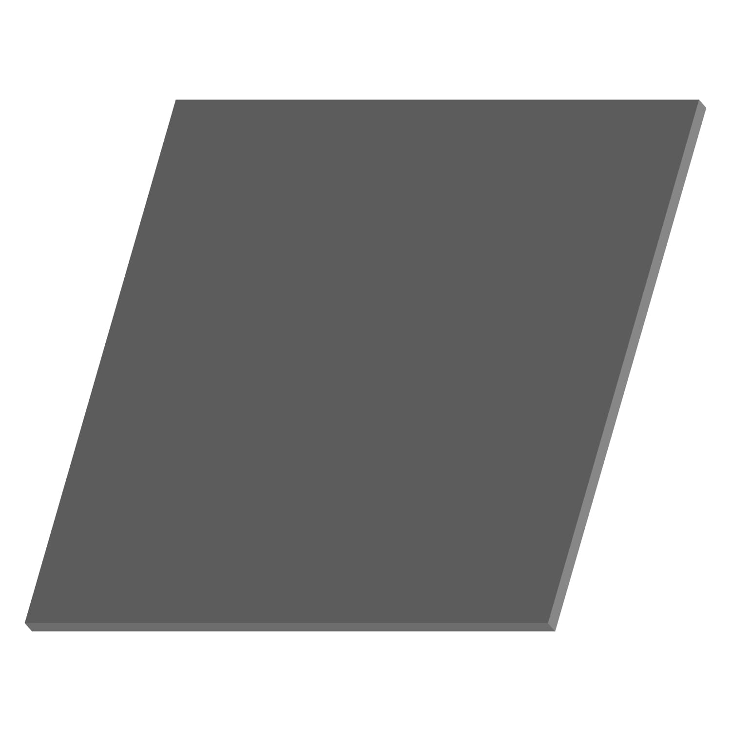 PLEXIGLAS® Quadrat Zuschnitt Dunkelgrau transparent 3-50cm