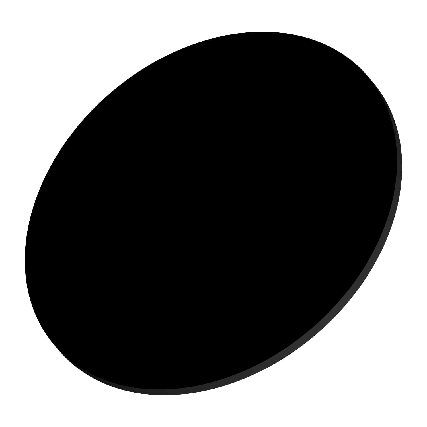 PLEXIGLAS® Scheibe Kreis Zuschnitt schwarz 3-50cm