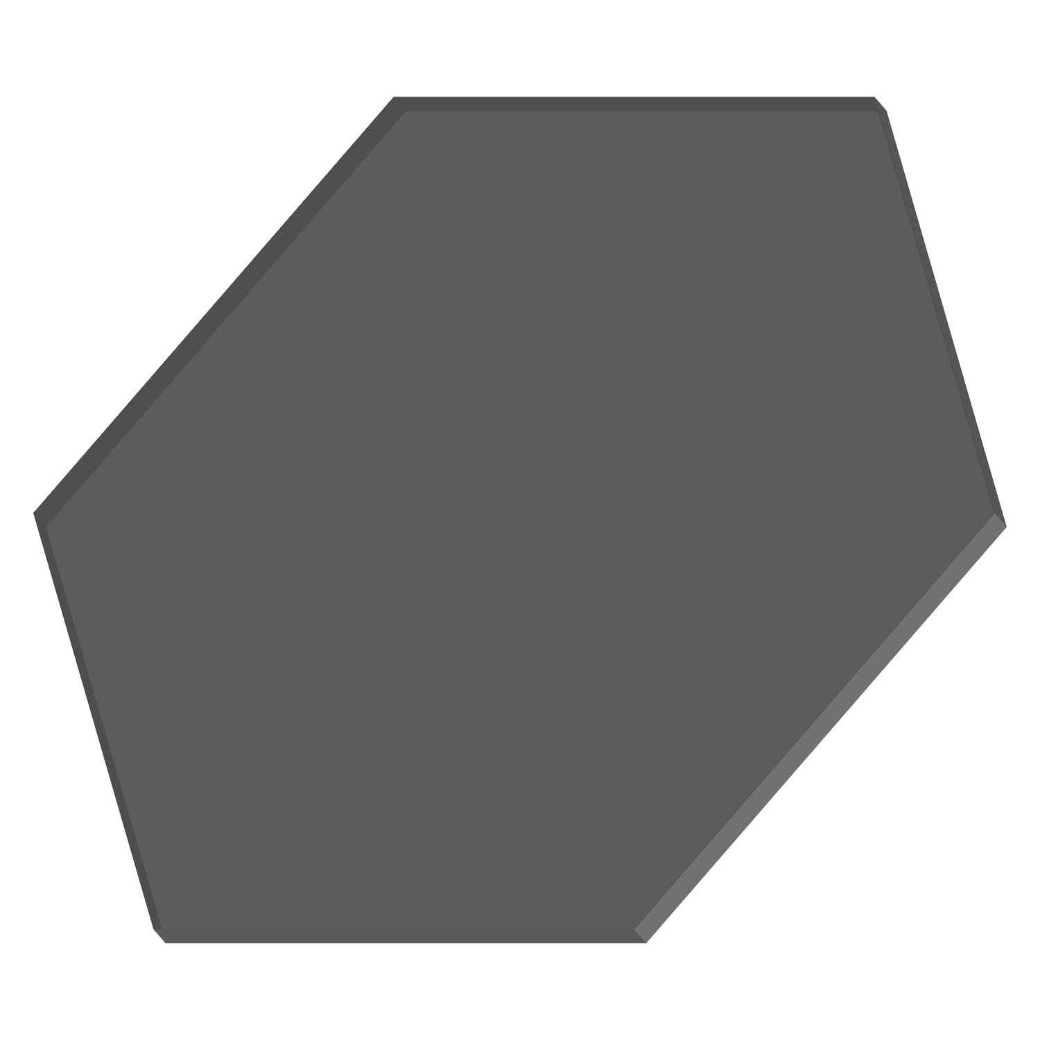 Plexiglas® Zuschnitt - Hexagon/Sechseck Dunkelgrau transparent - Basteln Deko 3-50cm Amazon