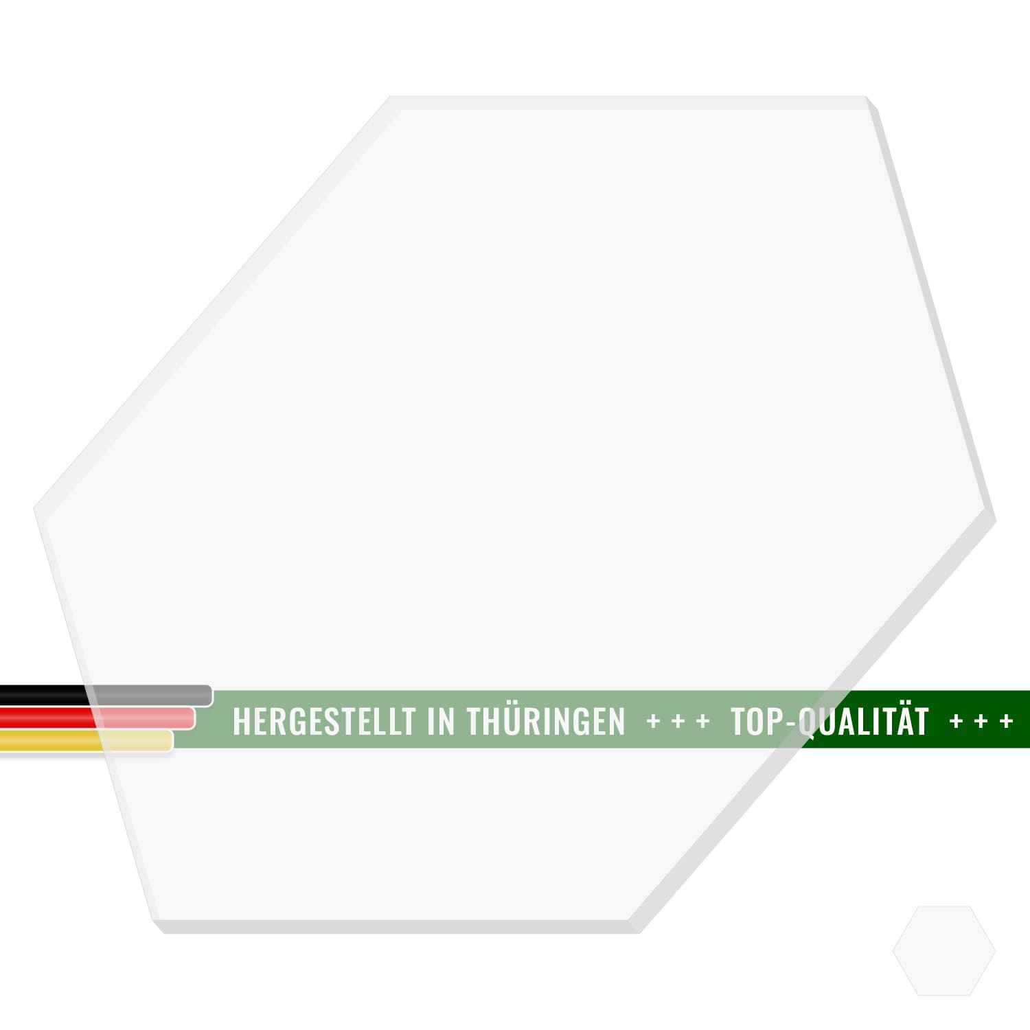 Plexiglas® Zuschnitt - Hexagon/Sechseck Farblos transparent - Basteln Deko 3-50cm