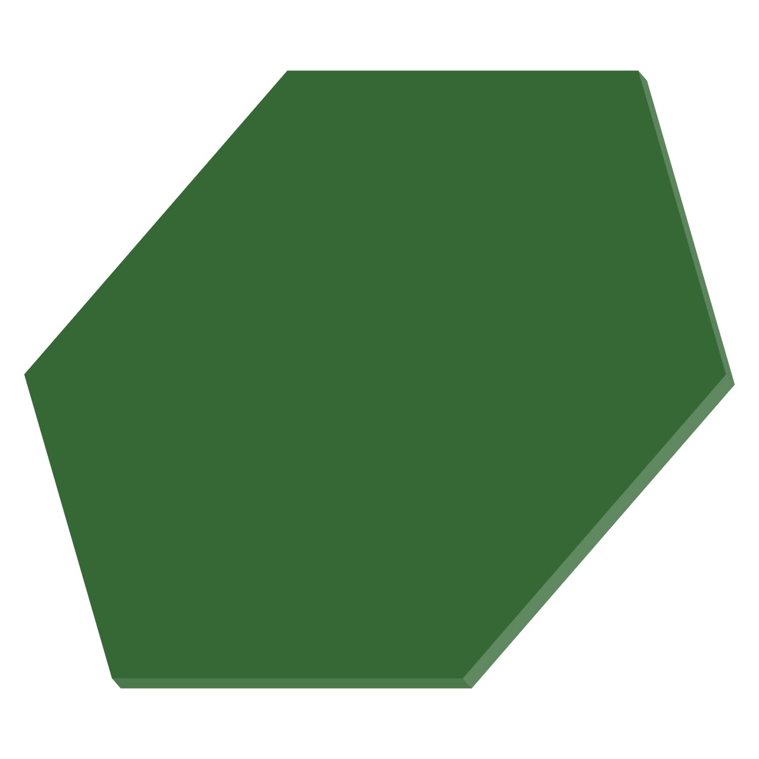PLEXIGLAS® Hexagon Sechseck Zuschnitt Dunkelgrün 3-50cm