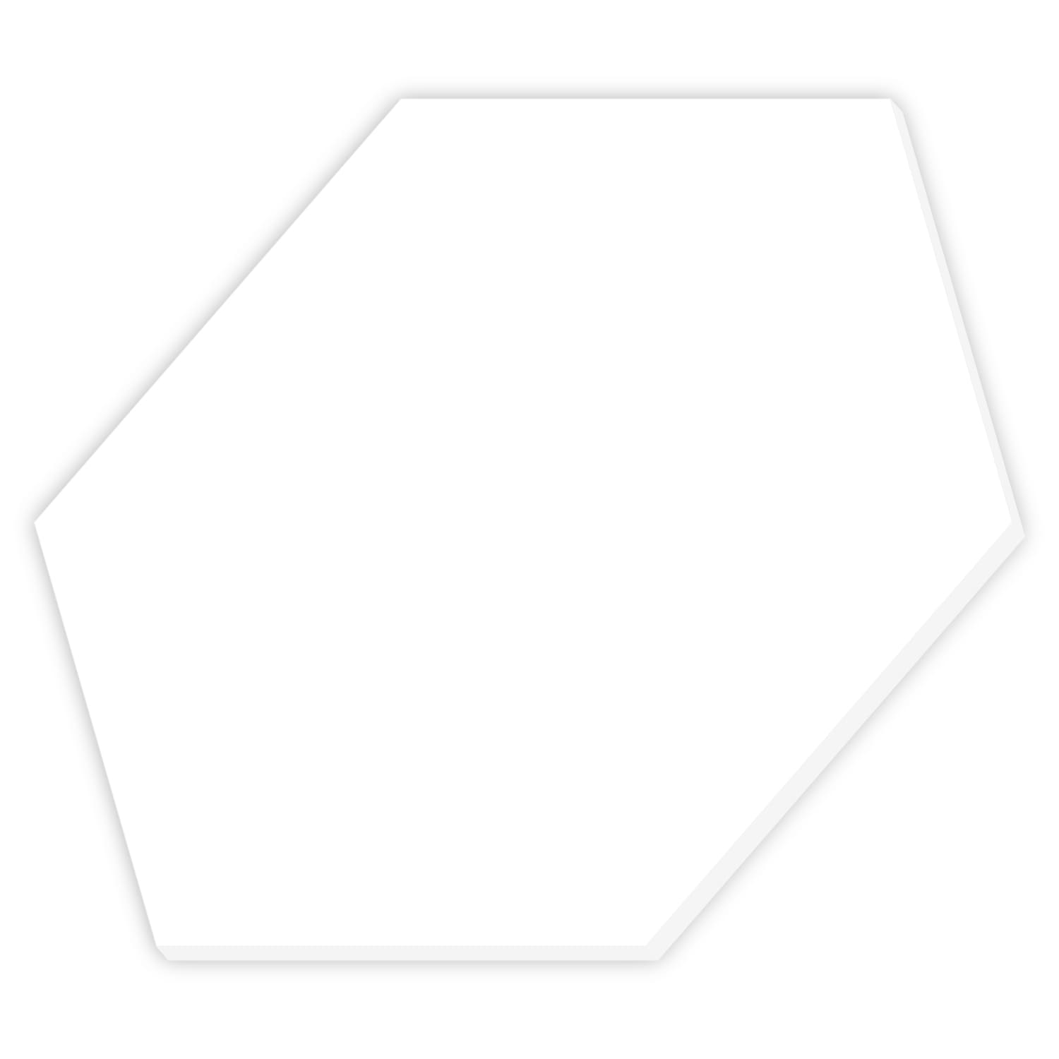 PLEXIGLAS® Hexagon Sechseck Zuschnitt Weiß 3-50cm