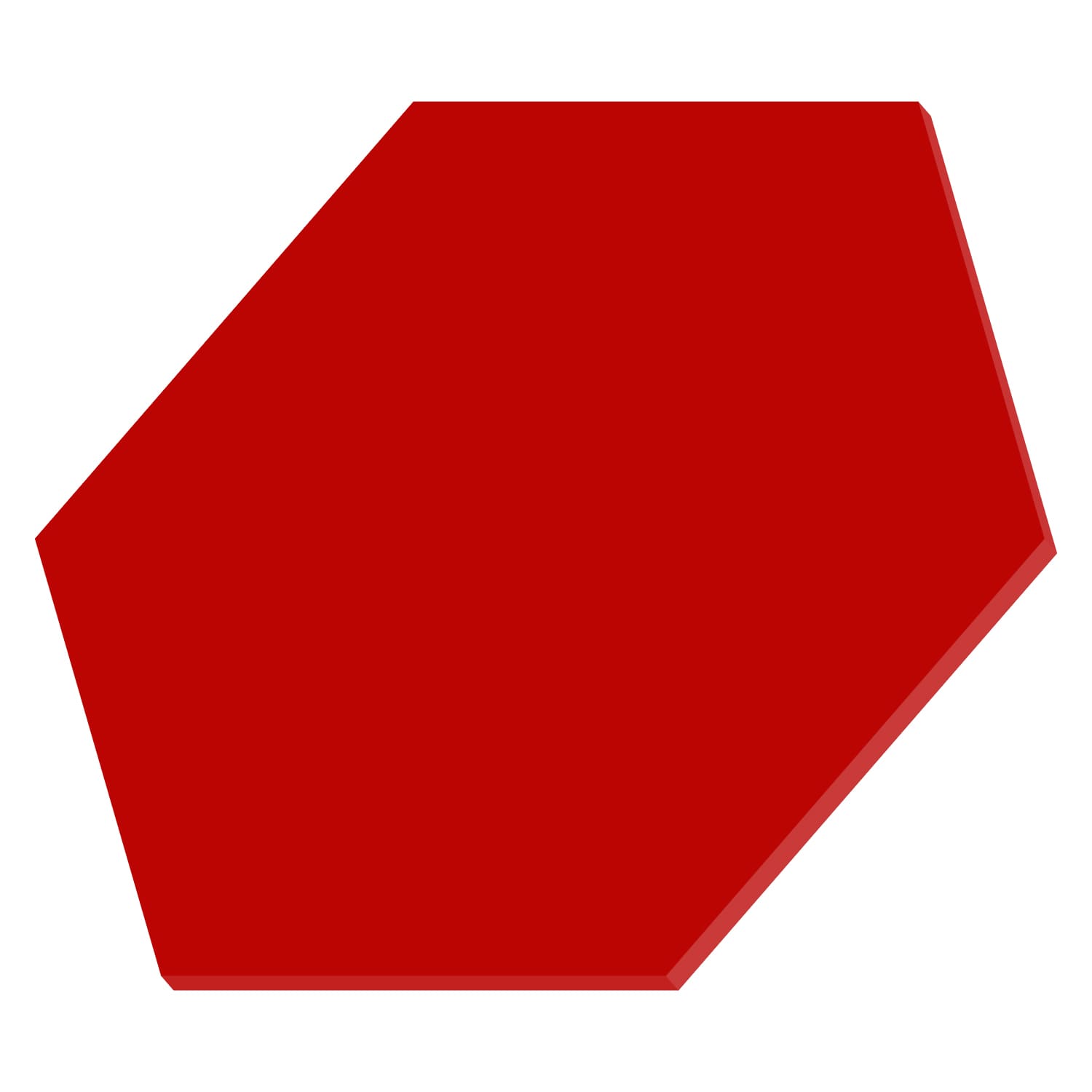 PLEXIGLAS® Hexagon Sechseck Zuschnitt Rot 3-50cm