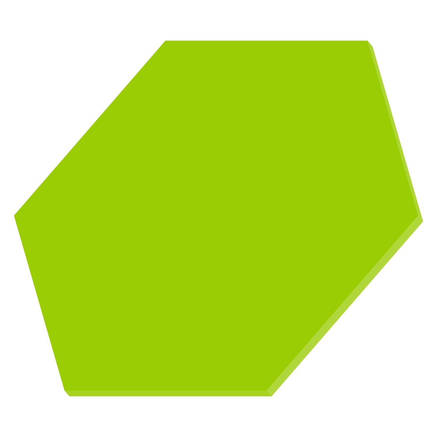 PLEXIGLAS® Hexagon Sechseck Zuschnitt Grün 3-50cm
