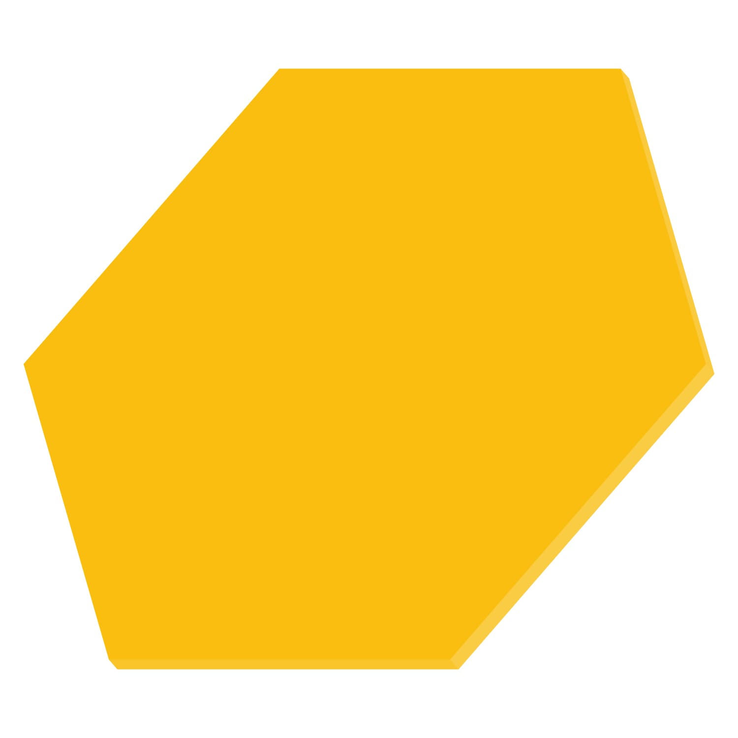 PLEXIGLAS® Hexagon Sechseck Zuschnitt Gelb 3-50cm