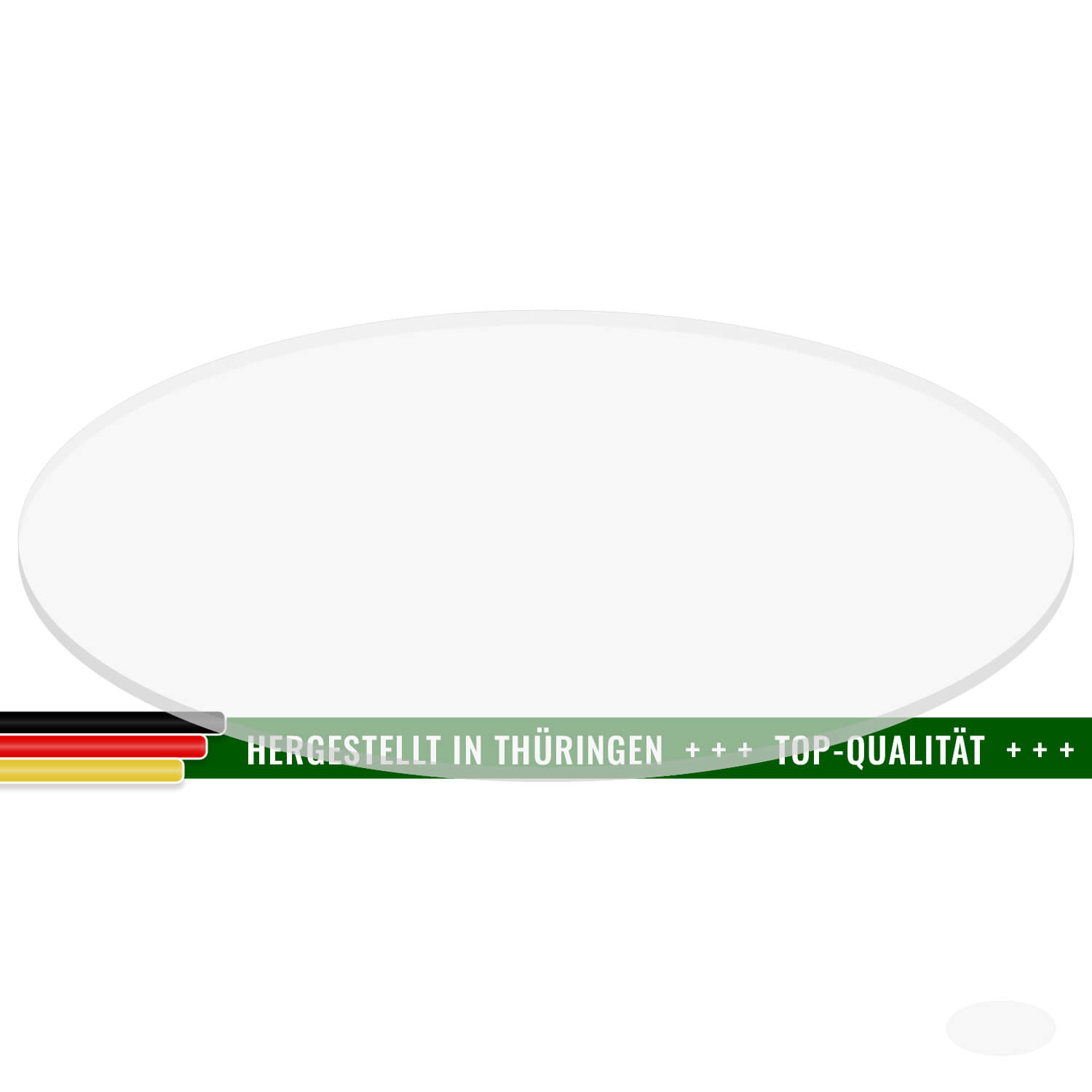 PLEXIGLAS® Zuschnitt 3-50cm - ovale Scheibe Farblos transparent