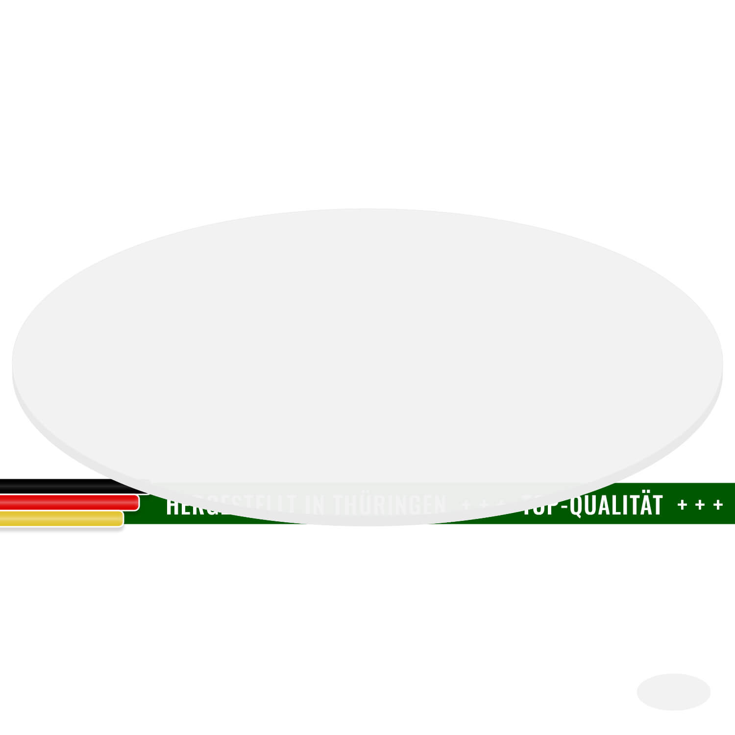 PLEXIGLAS® Zuschnitt 3-50cm - ovale Scheibe Farblos milchig