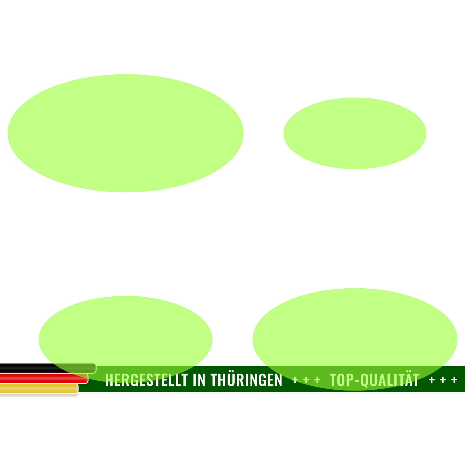 PLEXIGLAS® Zuschnitt 3-50cm - ovale Scheibe Neongrün transparent Gruppenbild