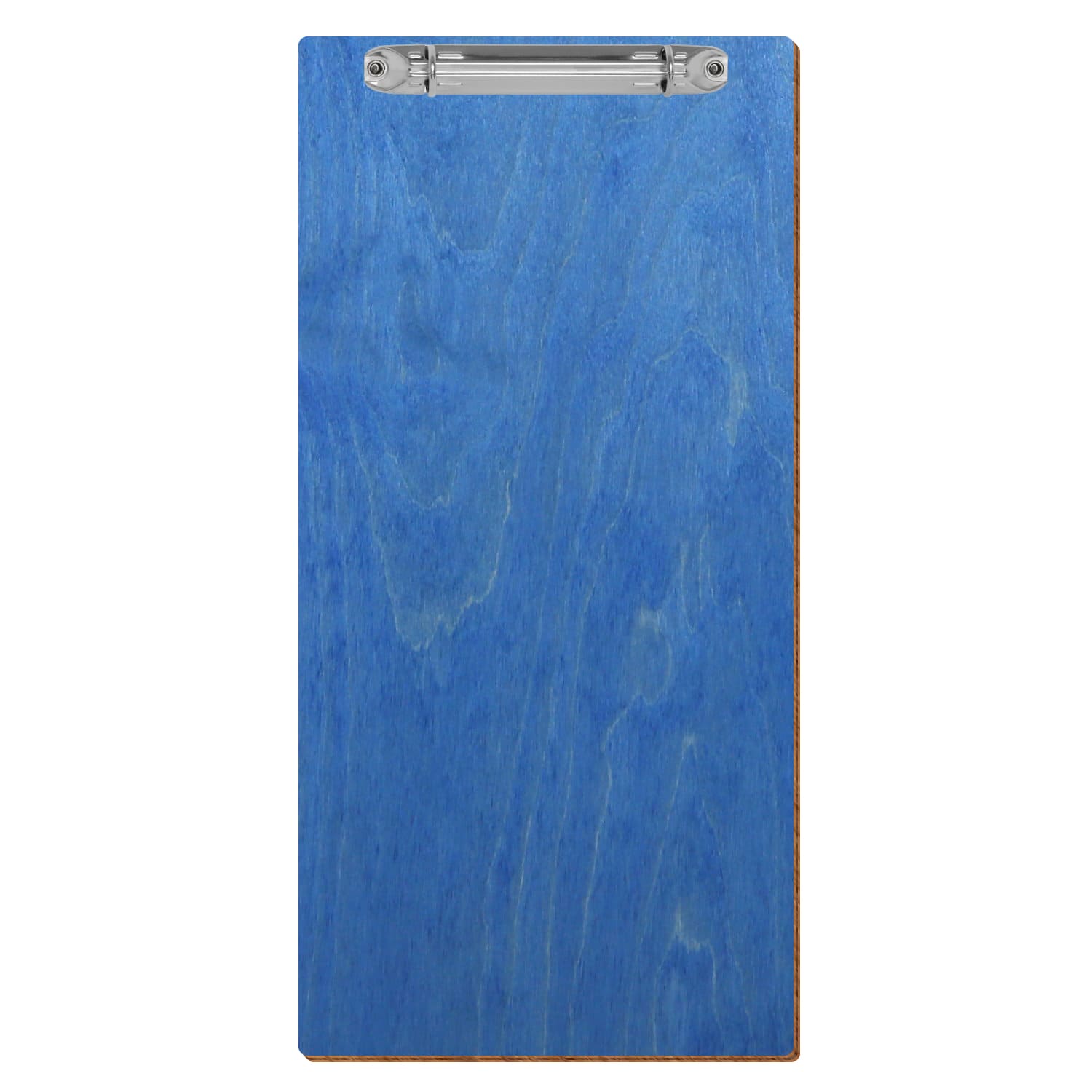 Klemmbrett Barformat Kornblumenblau hochkant Ringbuchmechanik silber