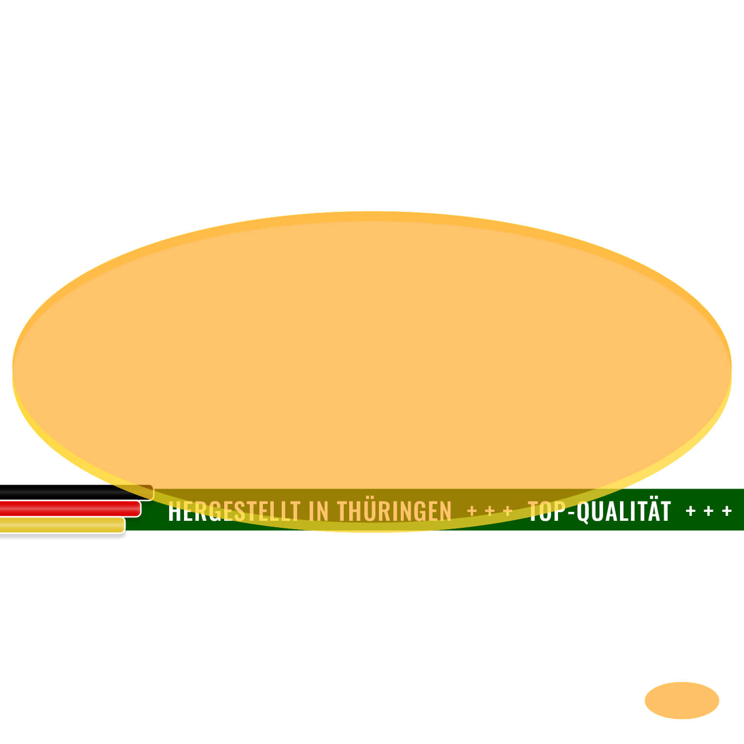 PLEXIGLAS® Zuschnitt 3-50cm - ovale Scheibe Neonorange transparent