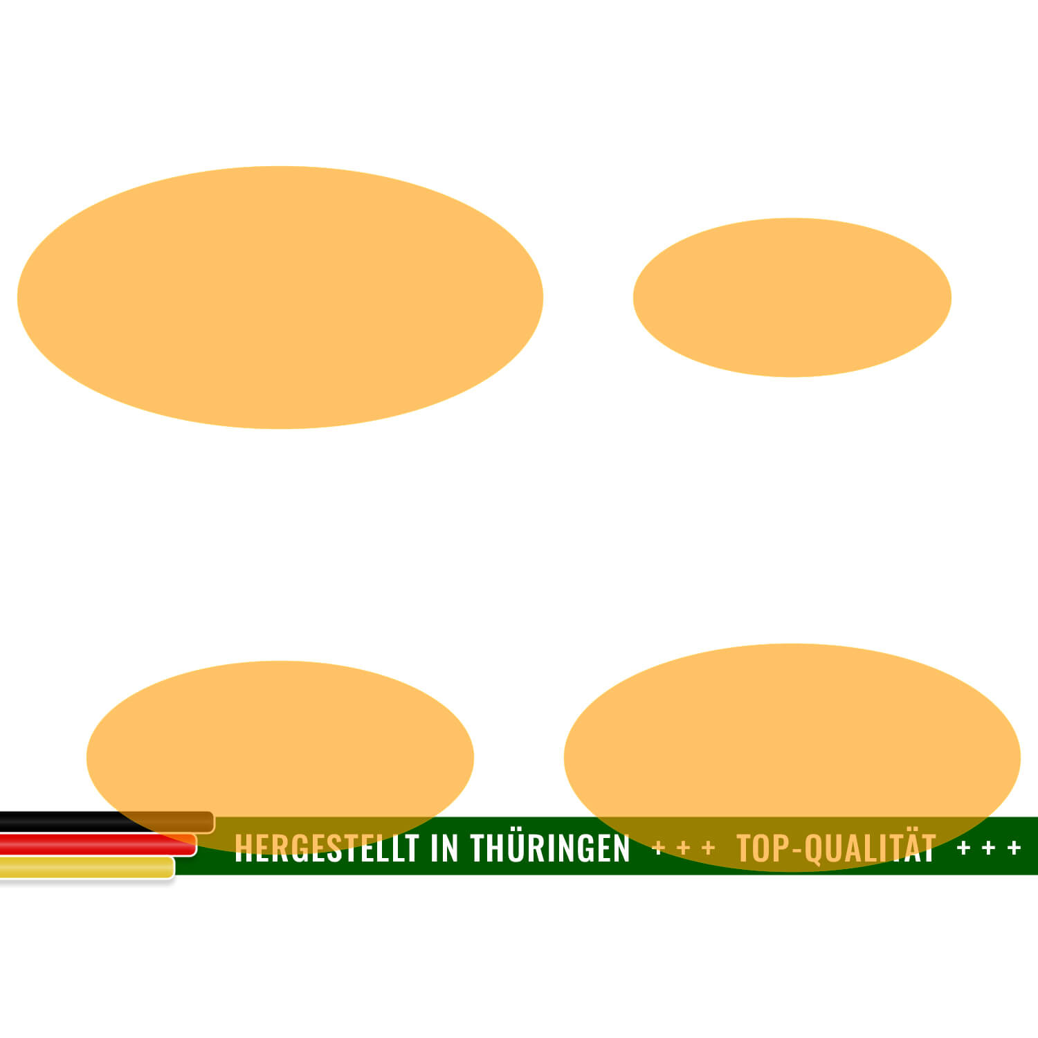 PLEXIGLAS® Zuschnitt 3-50cm - ovale Scheibe Neonorange transparent Gruppenbild