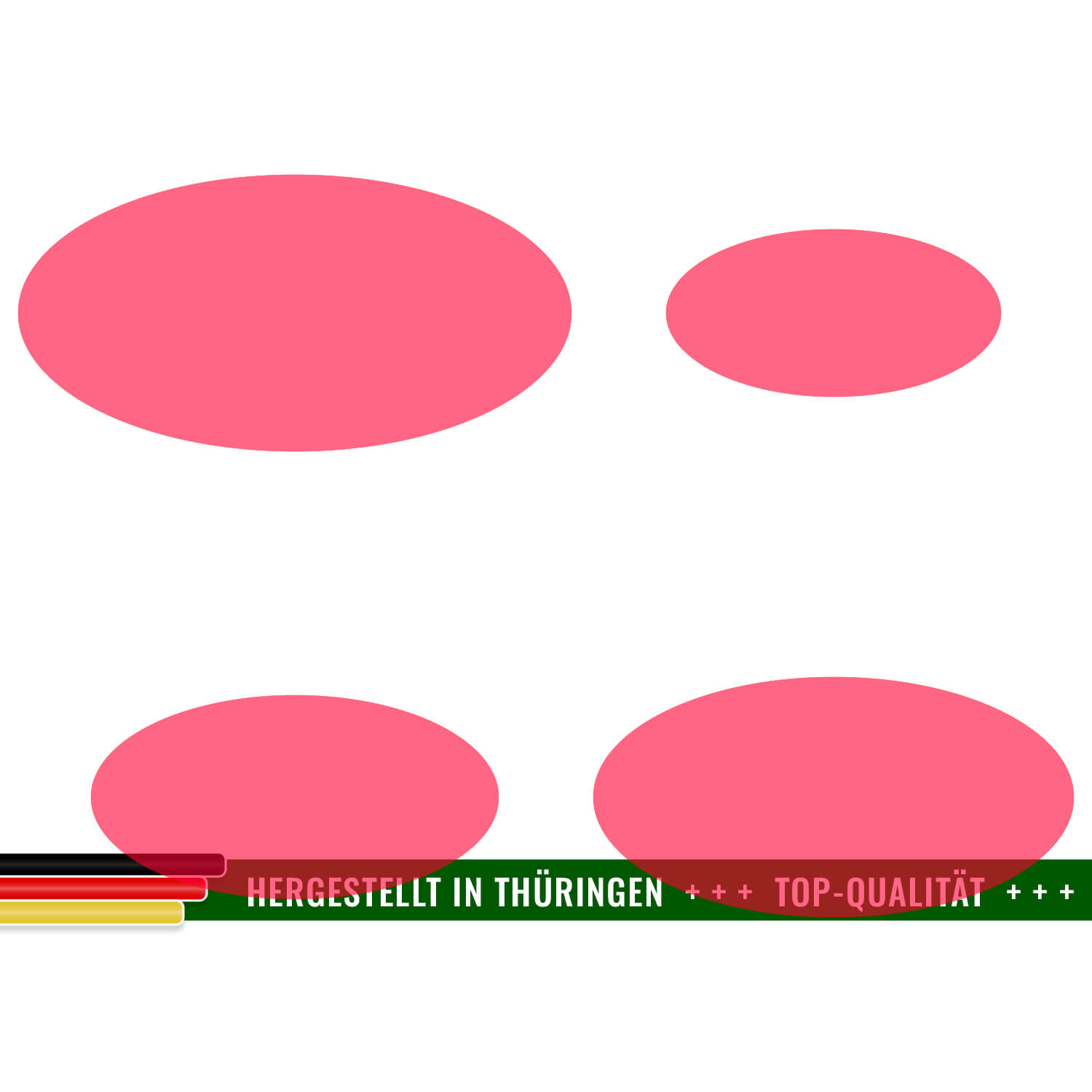 PLEXIGLAS® Zuschnitt 3-50cm - ovale Scheibe Neonrot transparent Gruppenbild