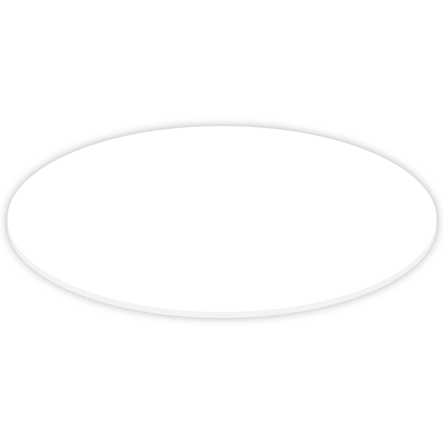 PLEXIGLAS® Zuschnitt 3-50cm - ovale Scheibe weiß Amazon