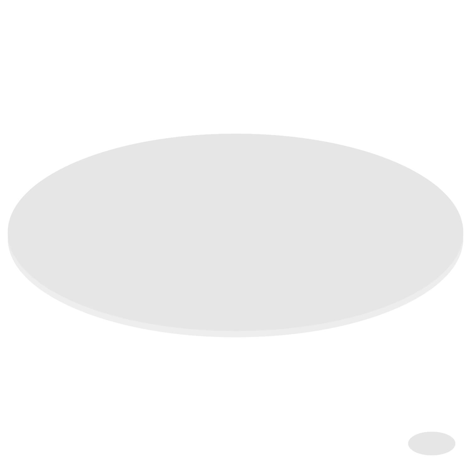 PLEXIGLAS® Zuschnitt 3-50cm - ovale Scheibe grau