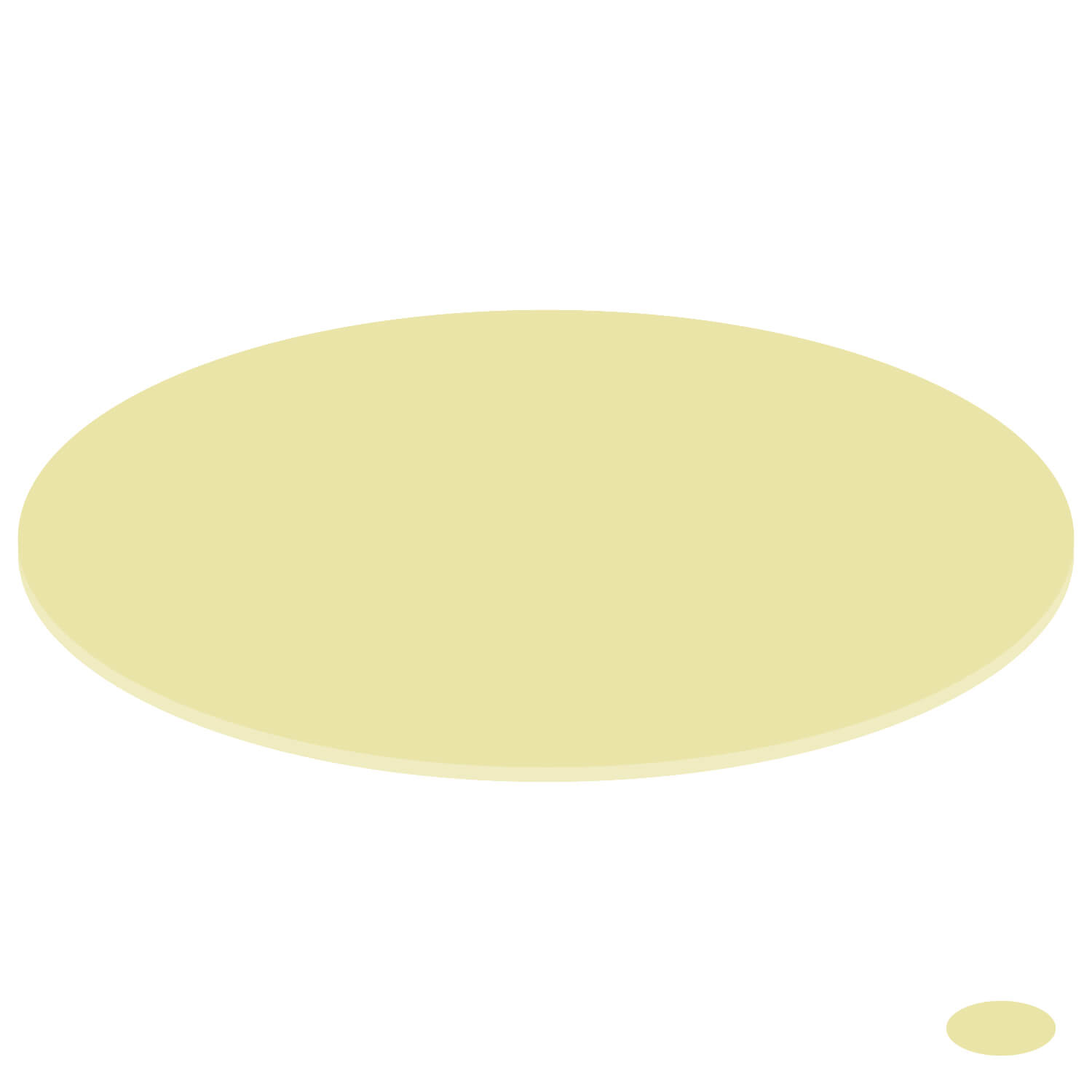 PLEXIGLAS® Zuschnitt 3-50cm - ovale Scheiben creme
