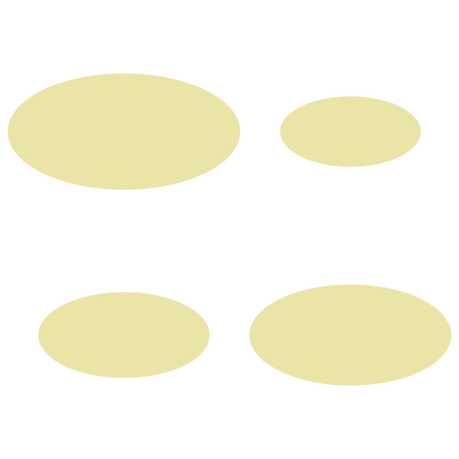 PLEXIGLAS® Zuschnitt 3-50cm - ovale Scheiben creme Gruppenbild