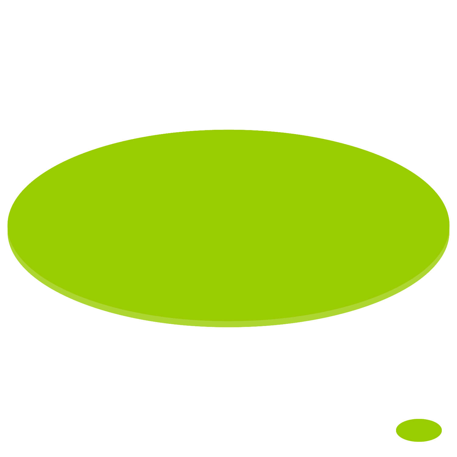PLEXIGLAS® Zuschnitt 3-50cm - ovale Scheiben grün