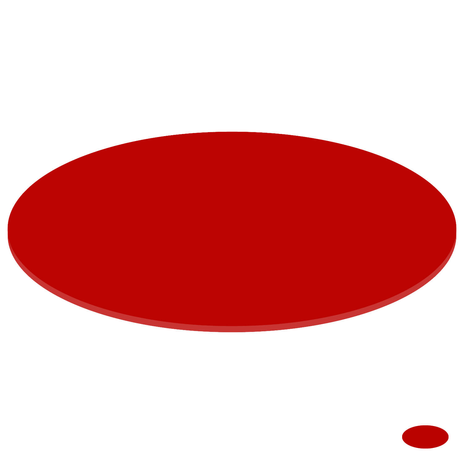 PLEXIGLAS® Zuschnitt 3-50cm - ovale Scheiben rot