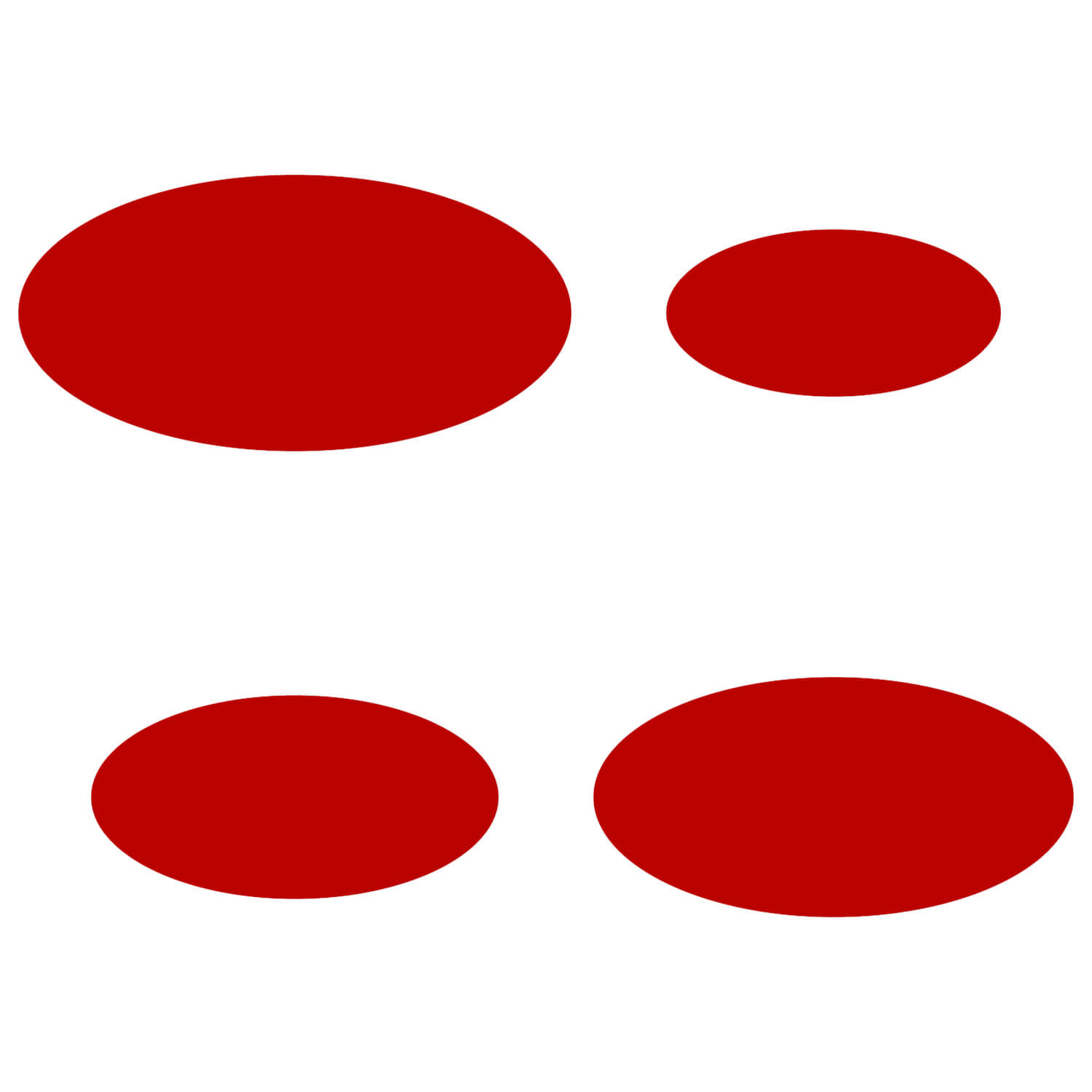 PLEXIGLAS® Zuschnitt 3-50cm - ovale Scheiben rot Gruppenbild
