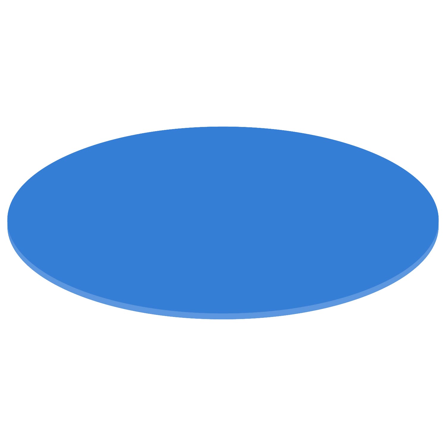 PLEXIGLAS® ovale Scheiben Zuschnitt hellblau 3-50cm