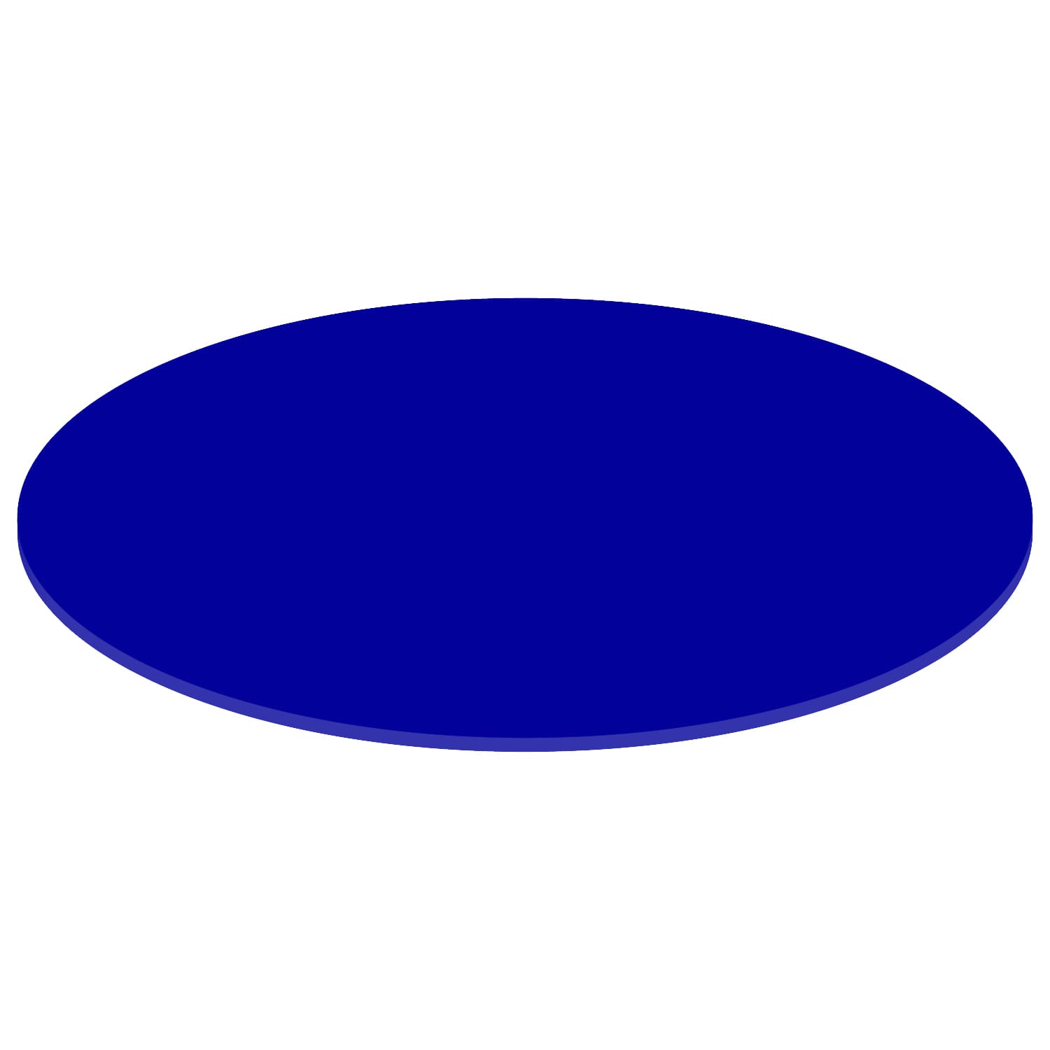 PLEXIGLAS® Zuschnitt 3-50cm - ovale Scheiben blau Amazon